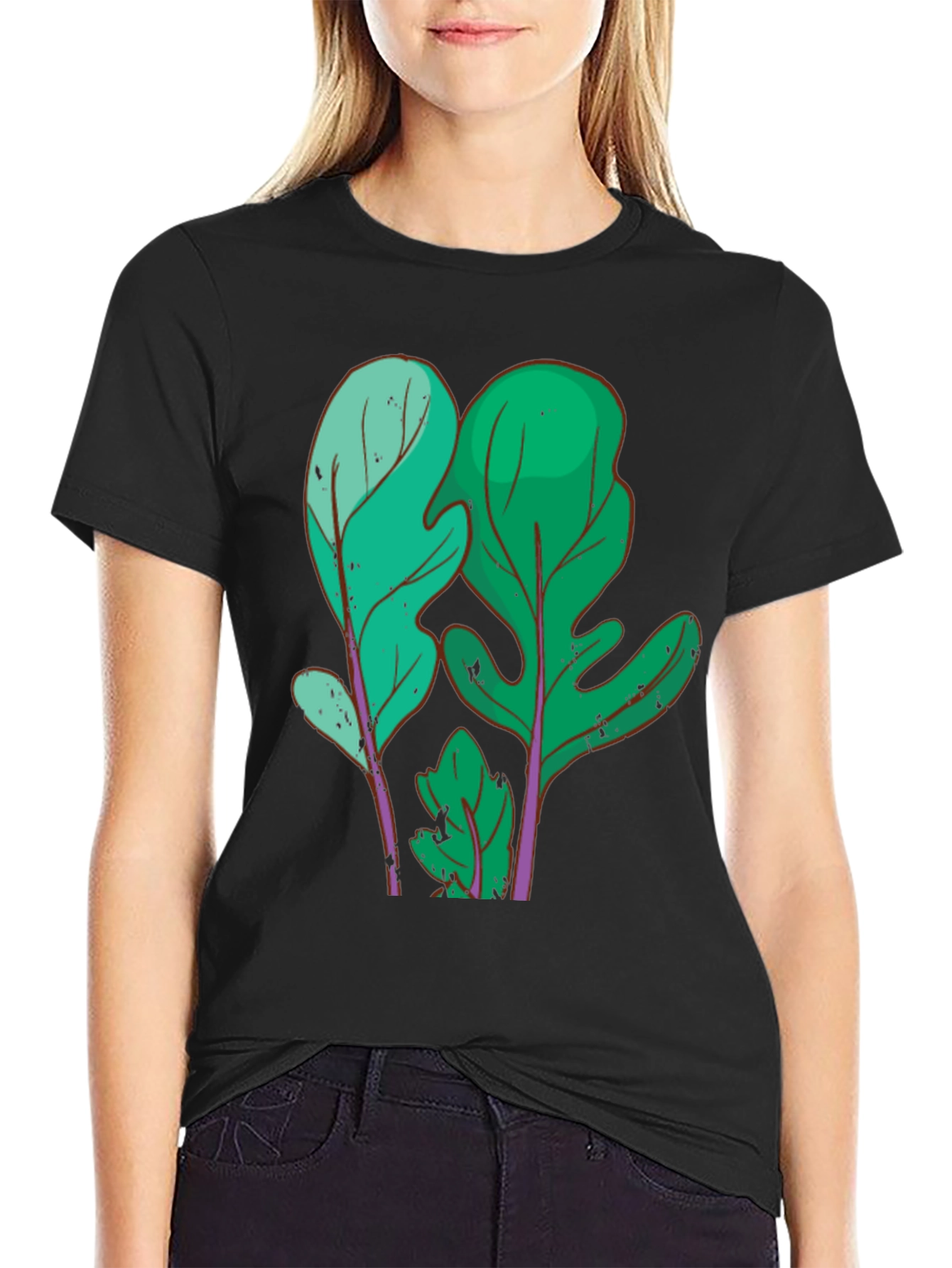 Leaf Graphic Tee - Unique Plant Design