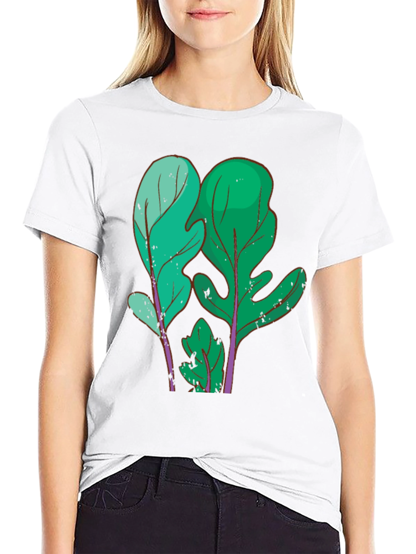 Leaf Graphic Tee - Unique Plant Design