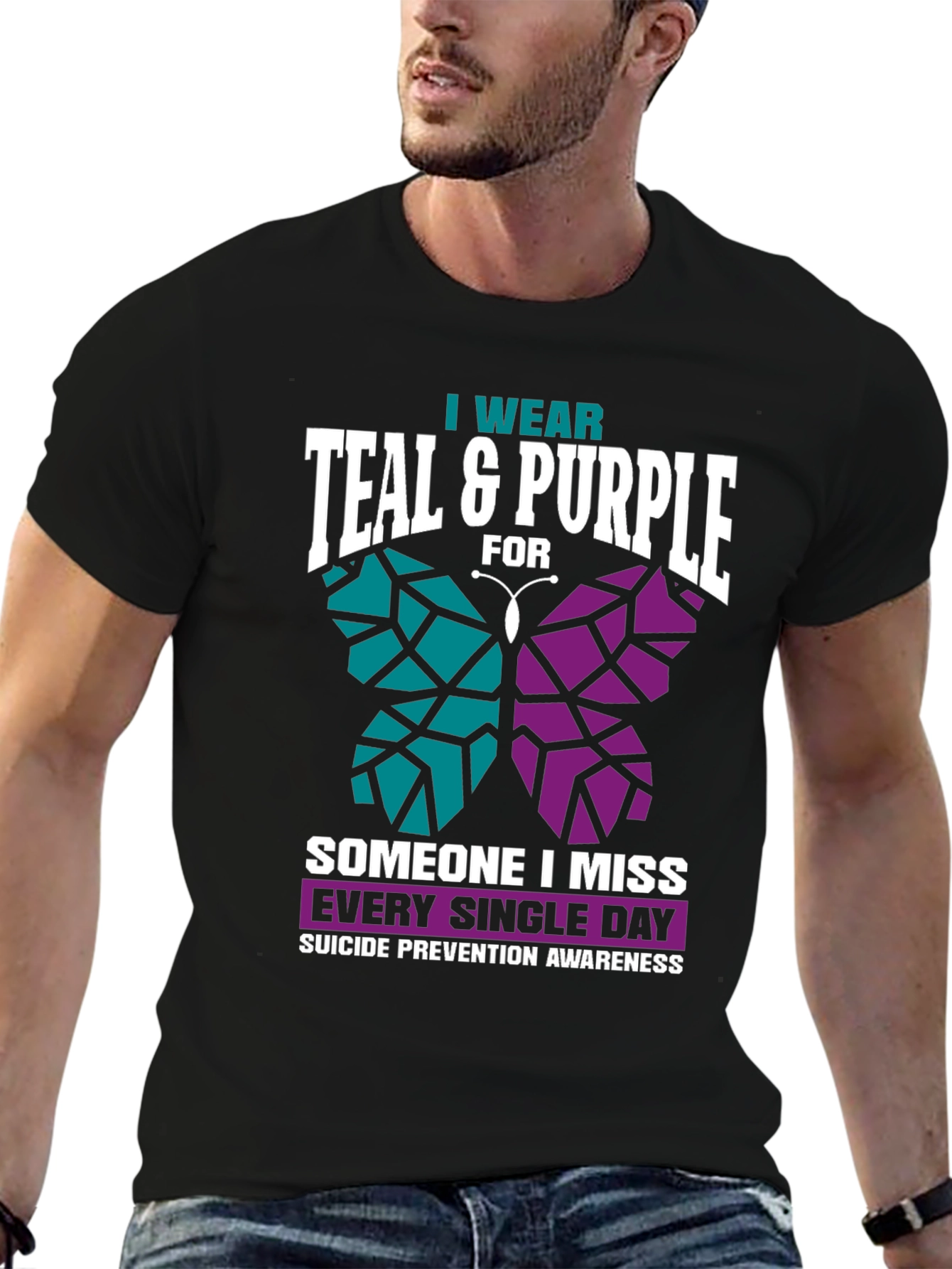 Teal & Purple Suicide Awareness T-Shirt