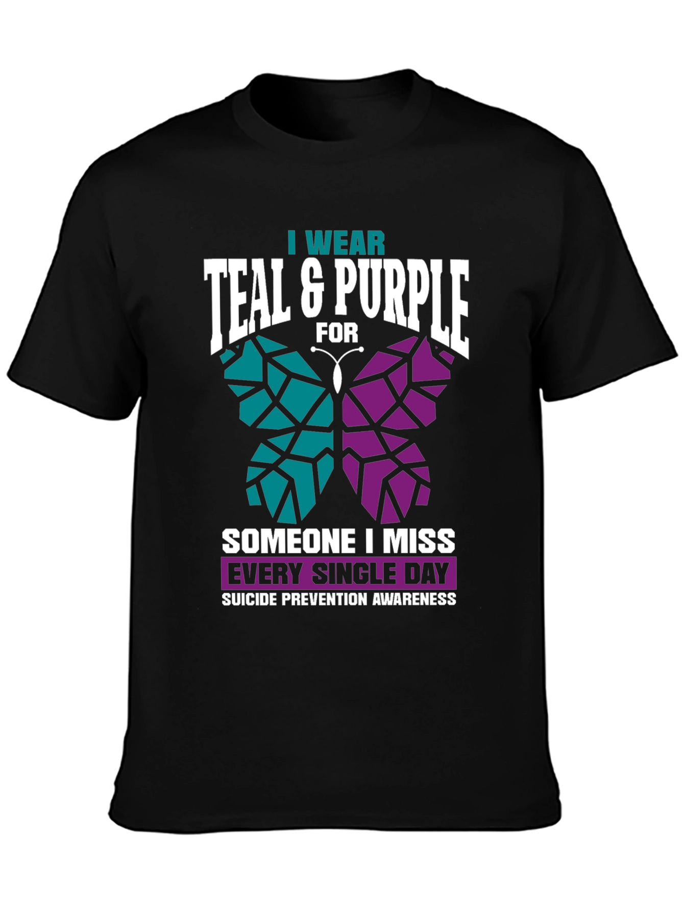 Teal & Purple Suicide Awareness T-Shirt