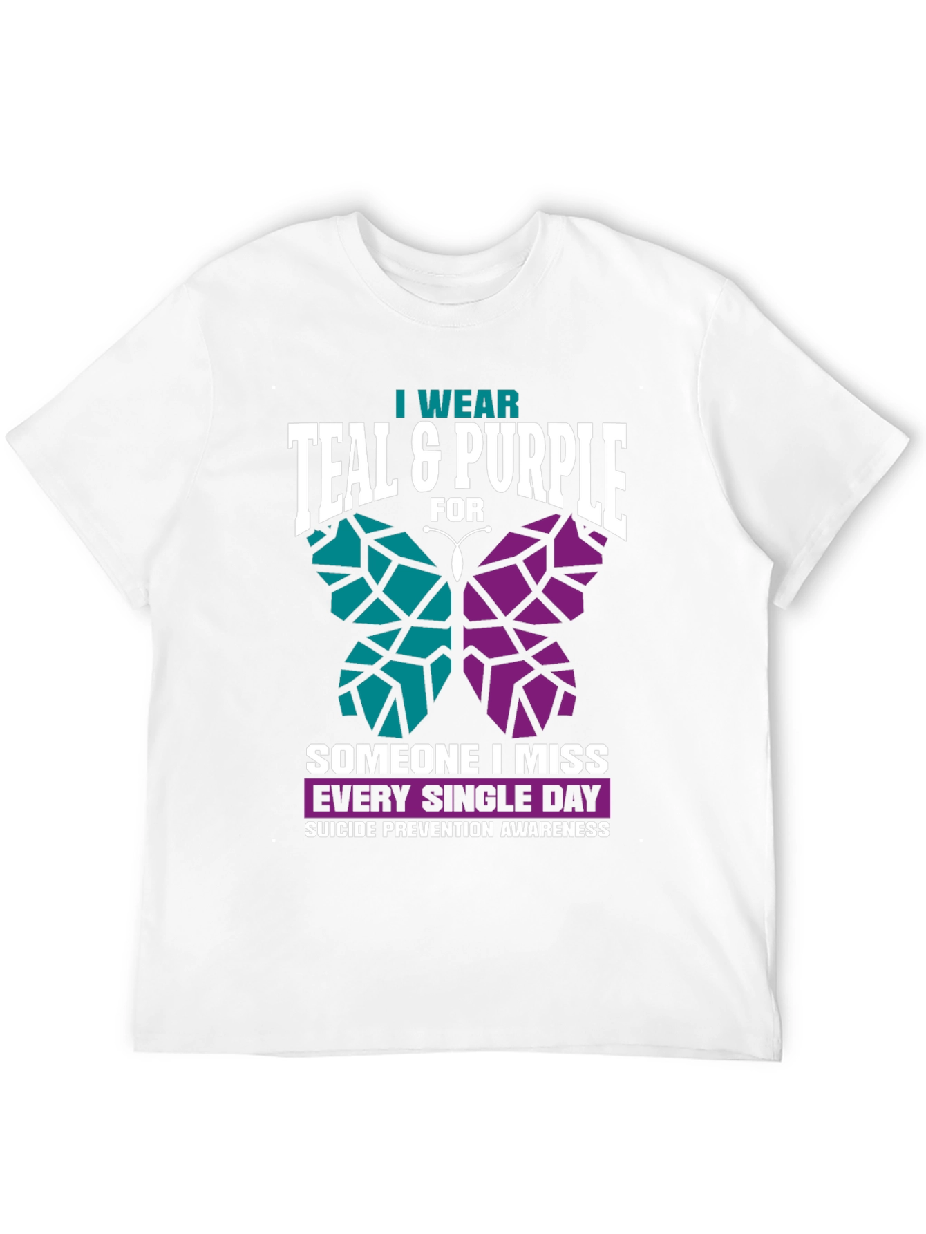 Teal & Purple Suicide Awareness T-Shirt