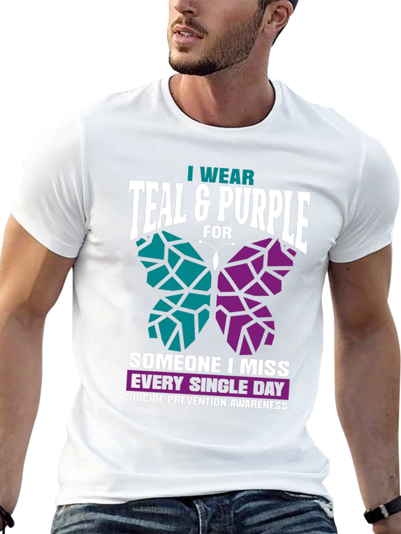 Teal & Purple Suicide Awareness T-Shirt