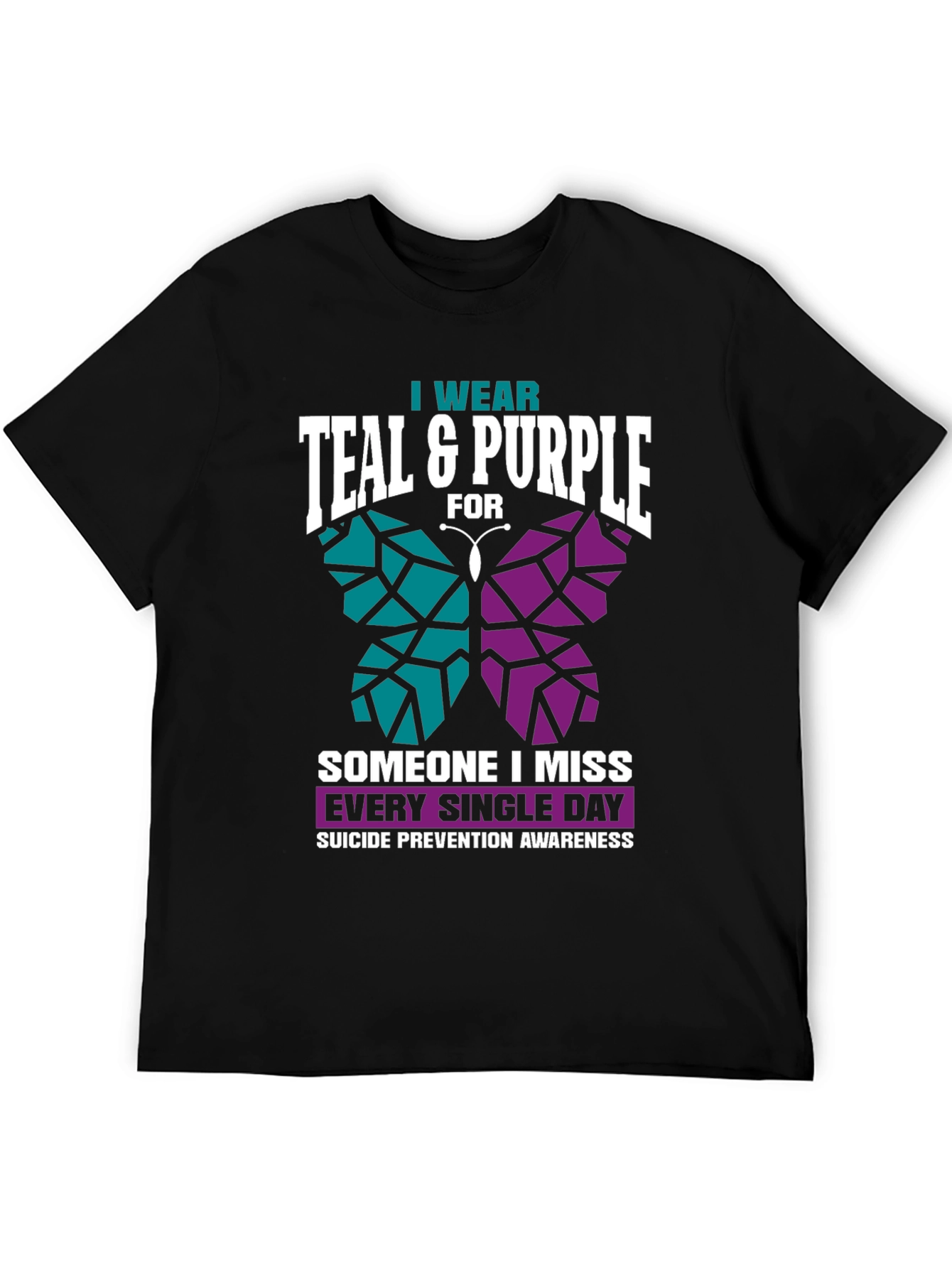 Teal & Purple Suicide Awareness T-Shirt