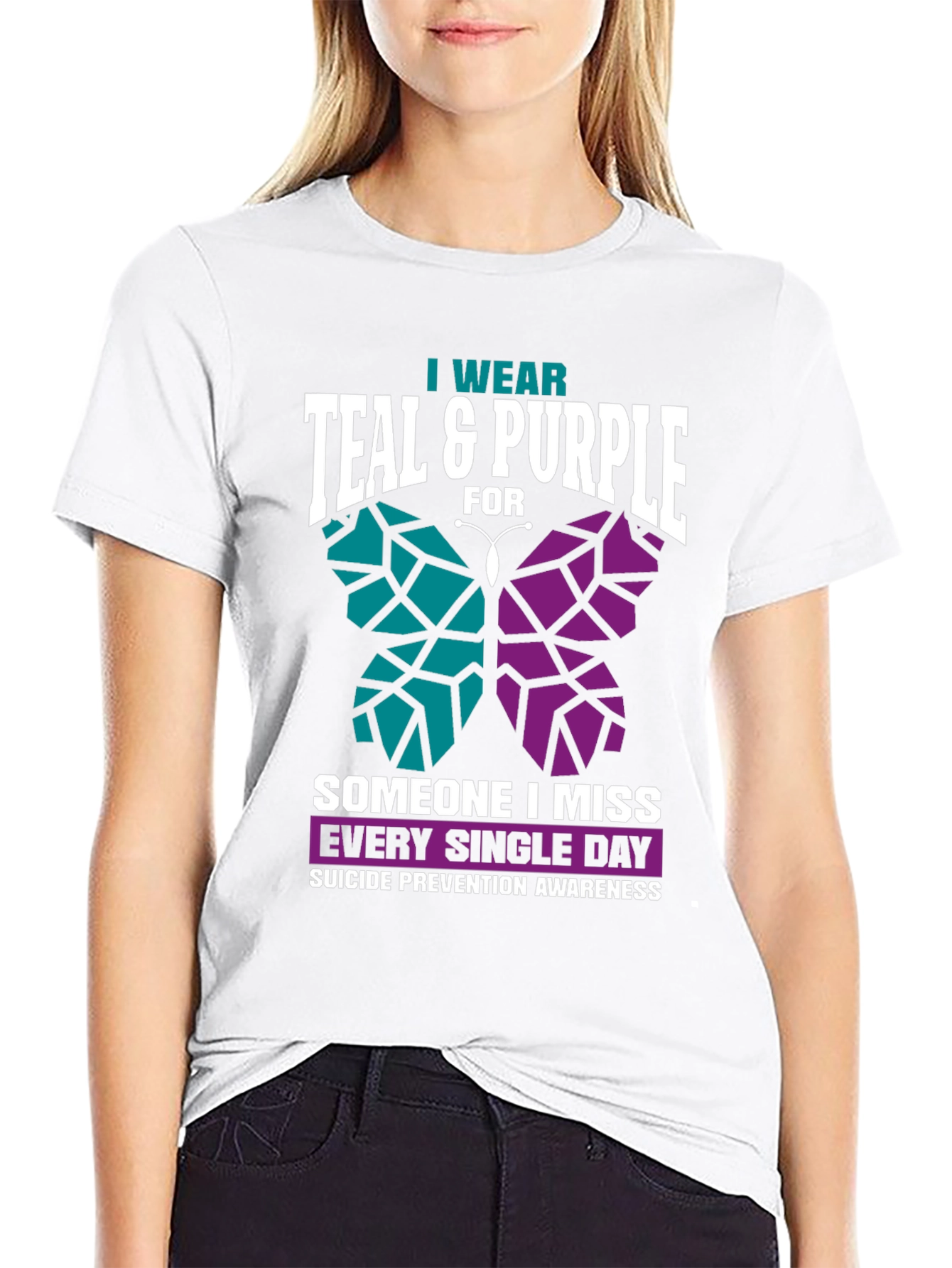 Teal & Purple Suicide Awareness T-Shirt