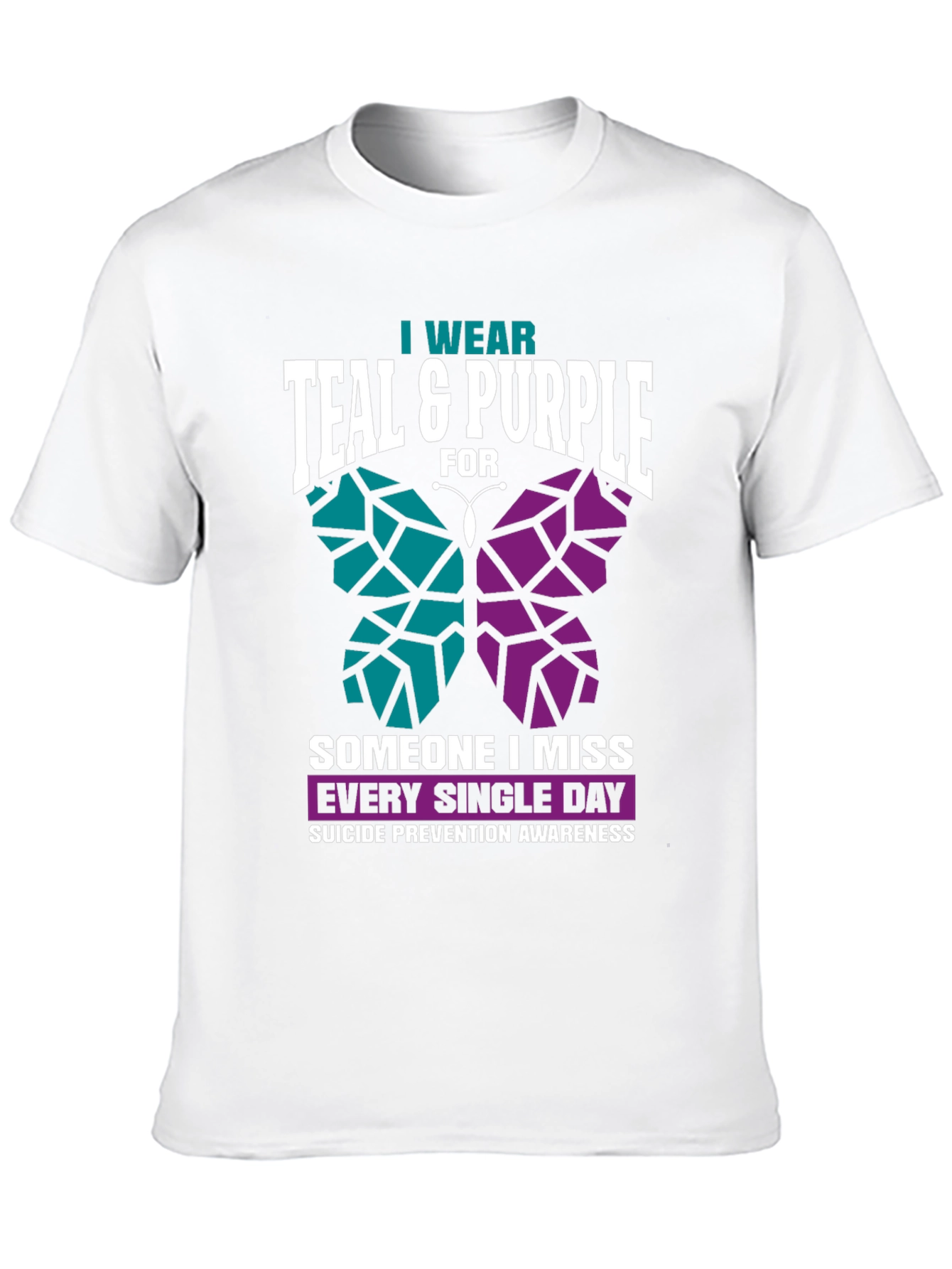 Teal & Purple Suicide Awareness T-Shirt