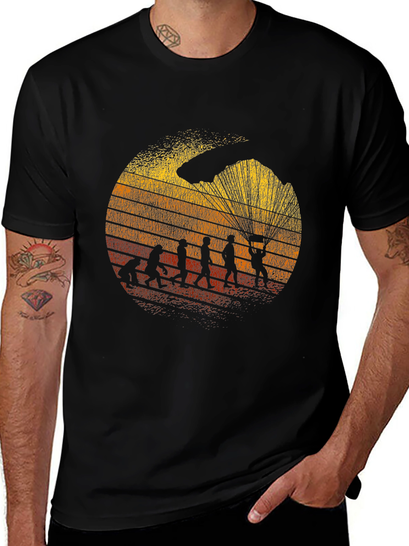 Parachute Evolution Black T-Shirt