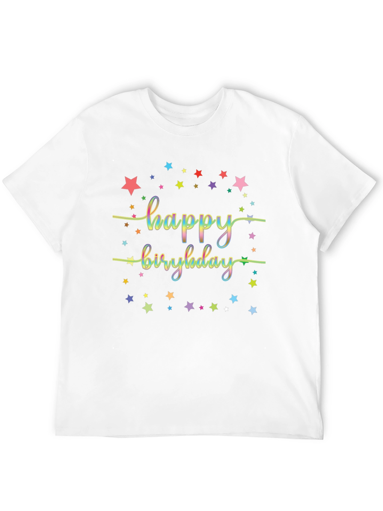 Happy Birthday Starry Graphic Tee
