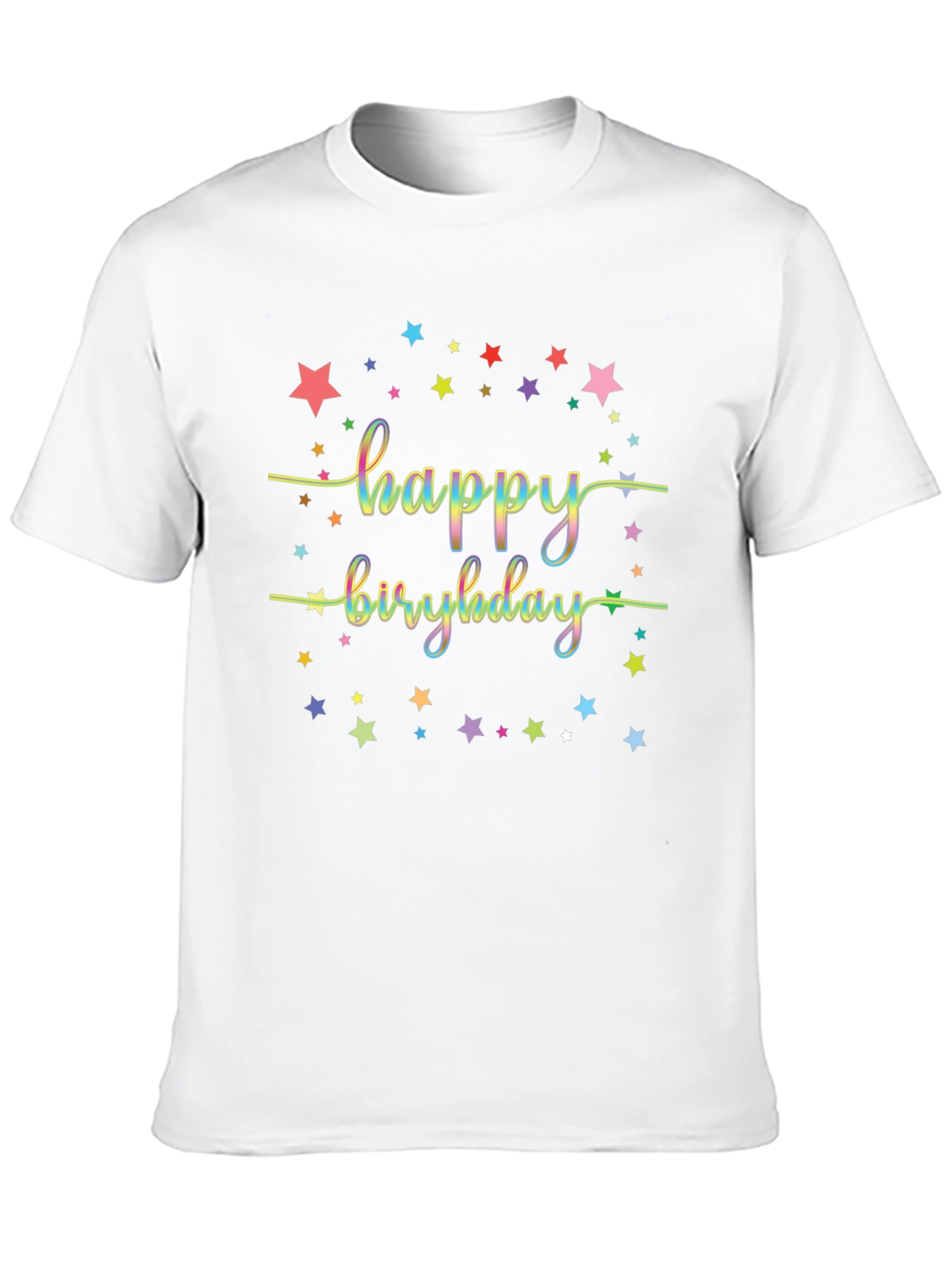 Happy Birthday Starry Graphic Tee