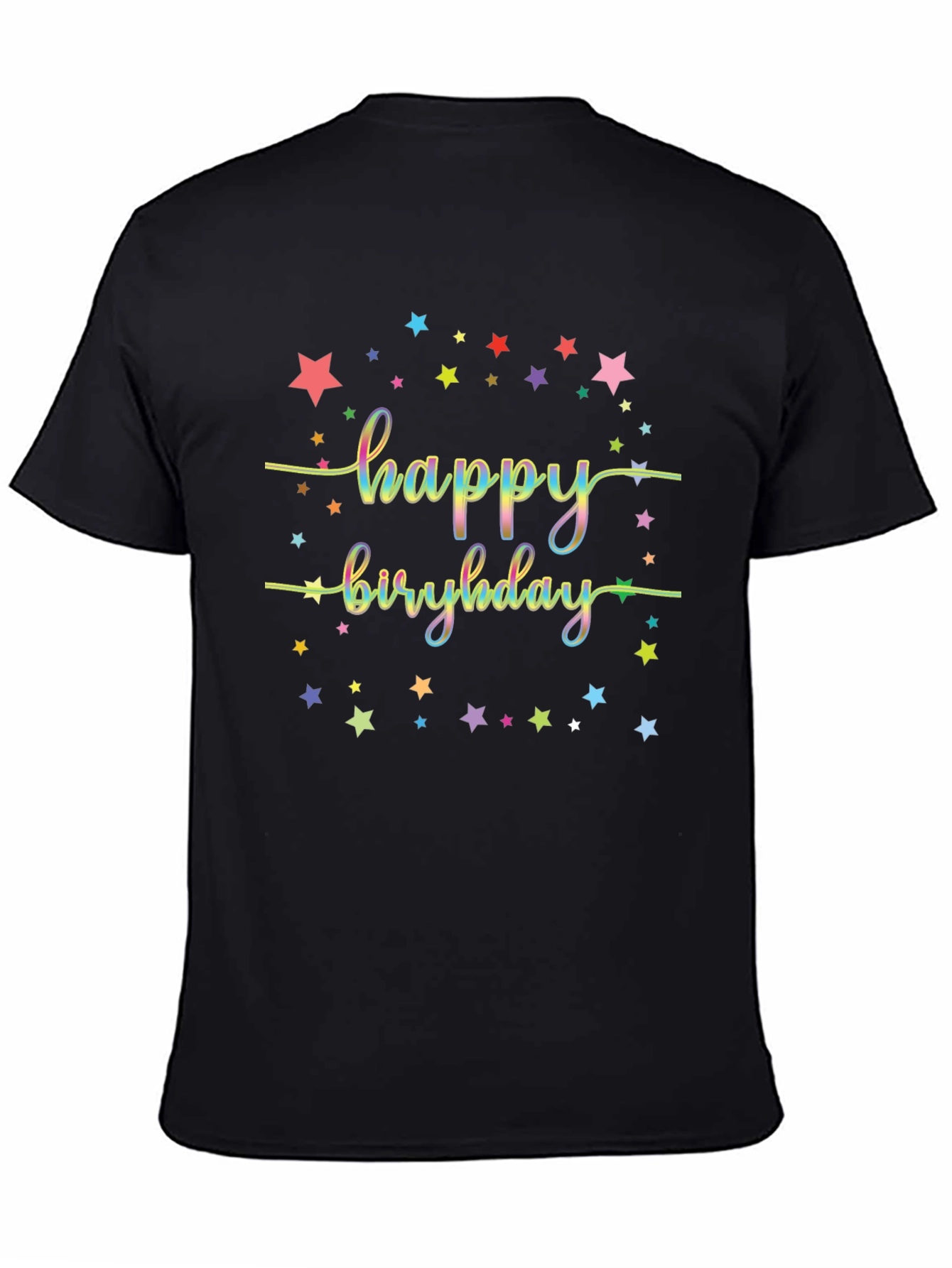 Happy Birthday Starry Graphic Tee