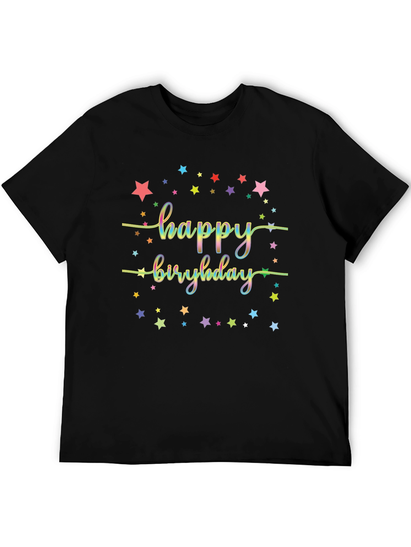 Happy Birthday Starry Graphic Tee