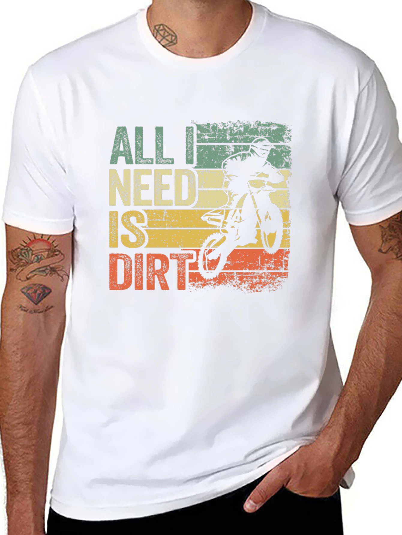 All I Need Is Dirt T-Shirt - Motocross Bike