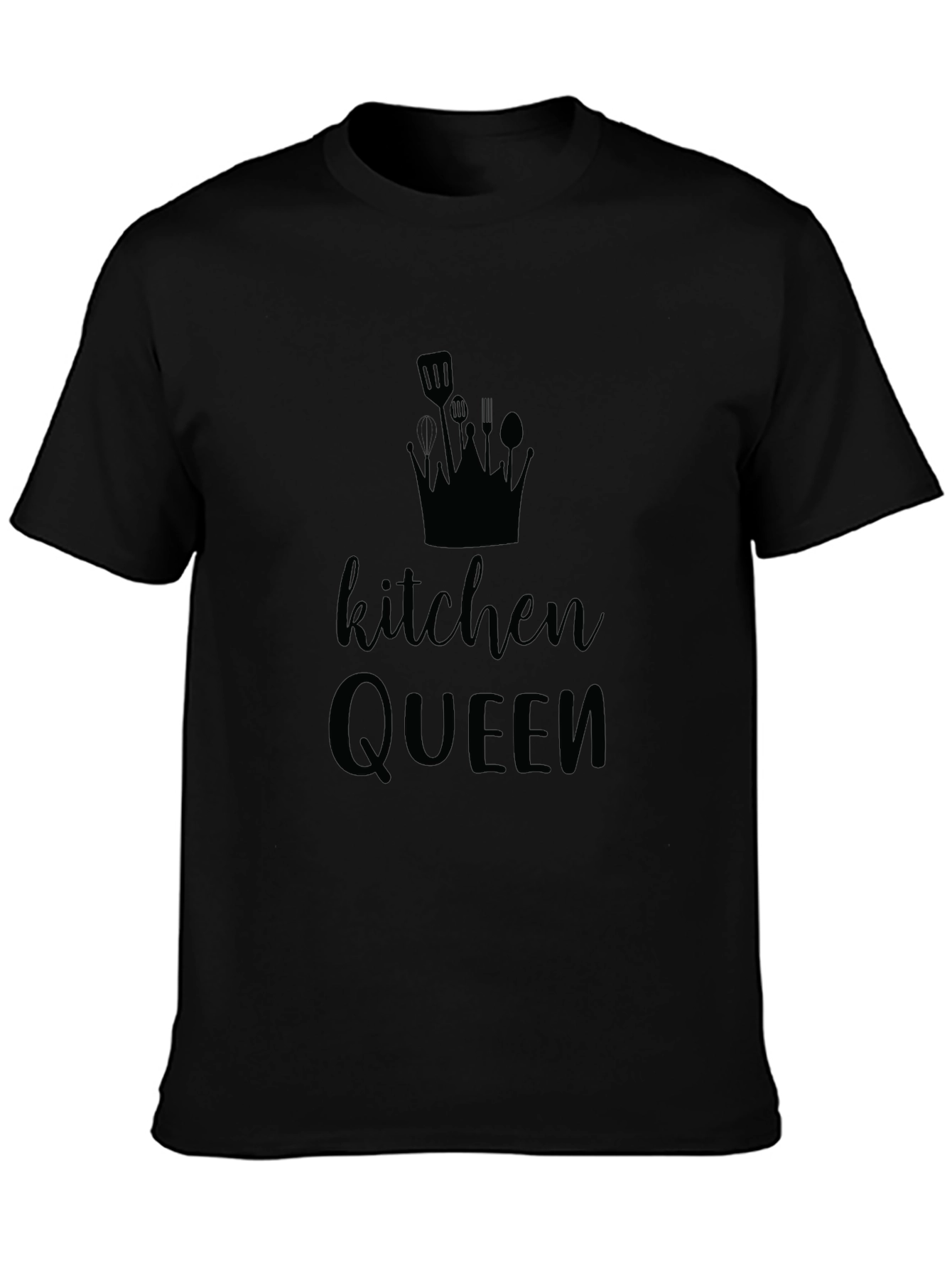 Kitchen Queen Black Graphic Tee