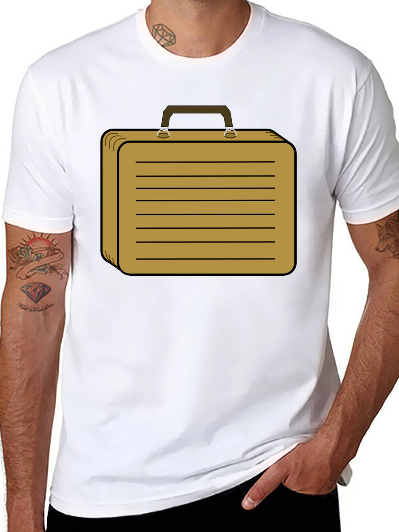 Briefcase Graphic Tee - Black
