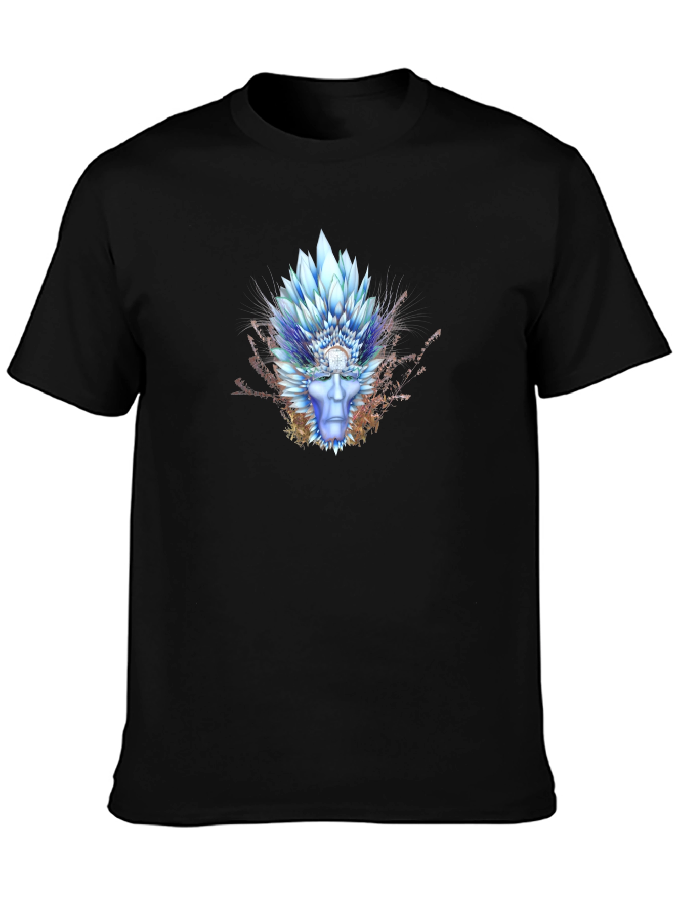 Mystic Ice King Graphic Tee - Premium Black T-Shirt