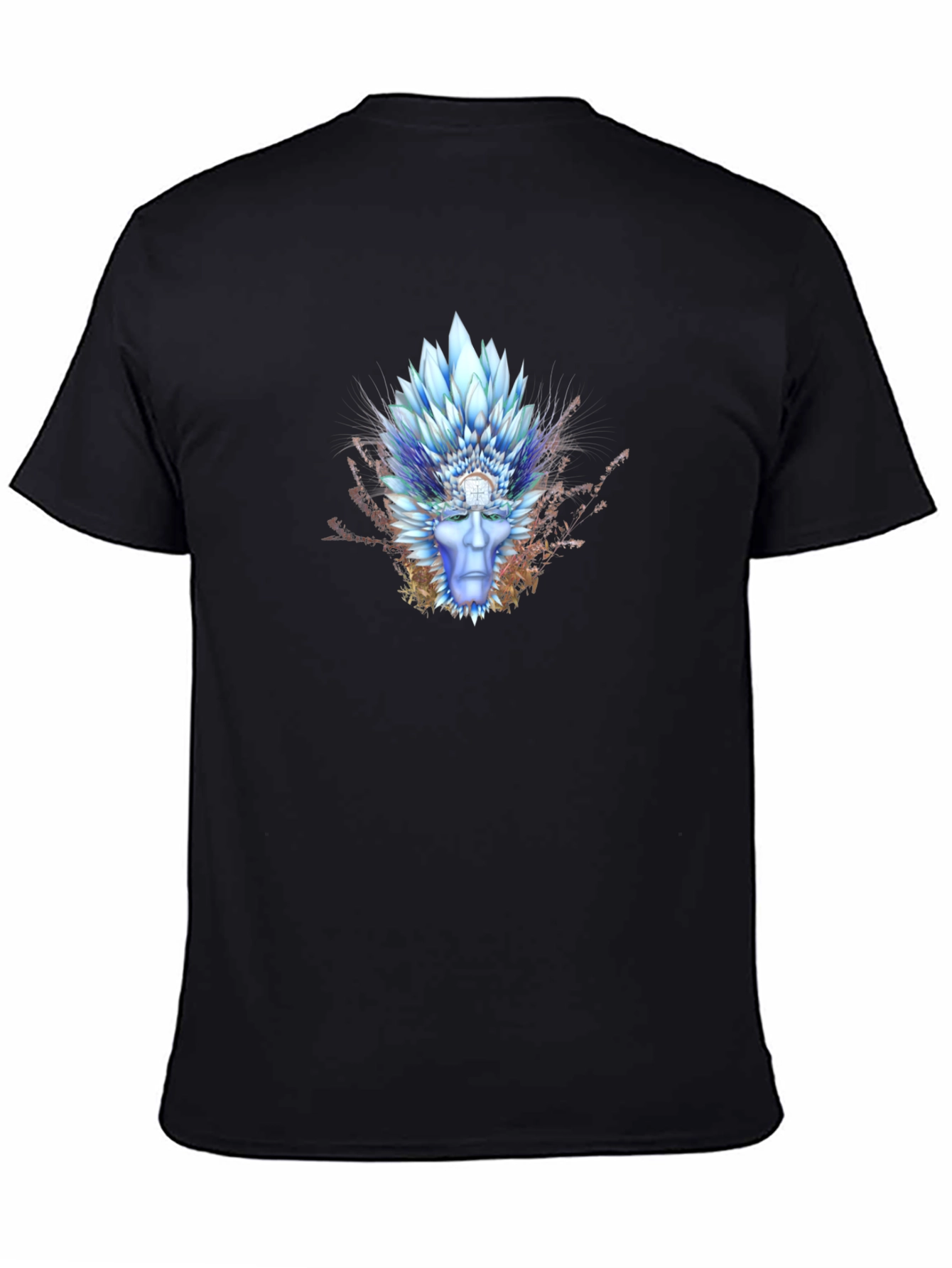 Mystic Ice King Graphic Tee - Premium Black T-Shirt