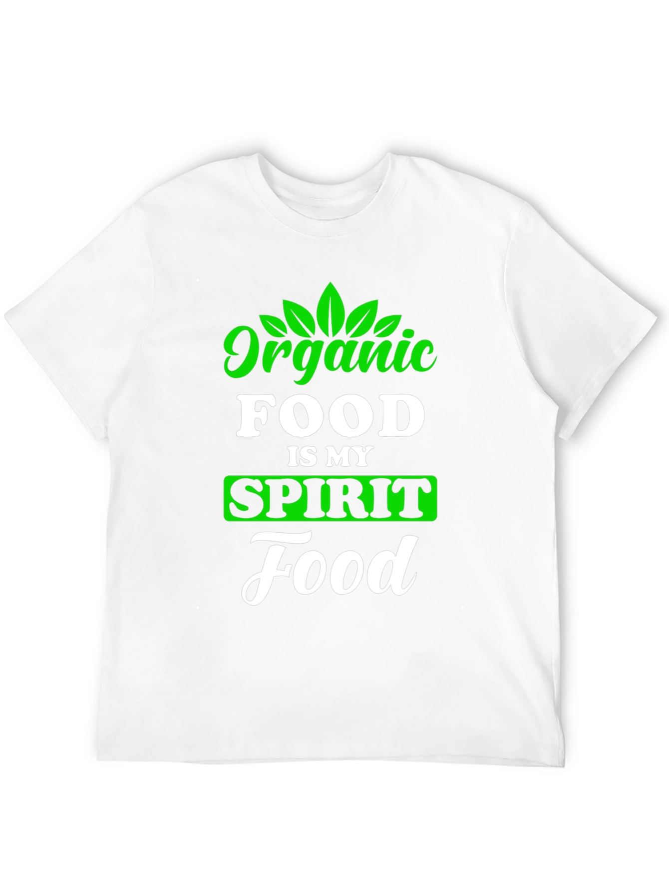 Organic Food Spirit Foodie Black Graphic T-Shirt
