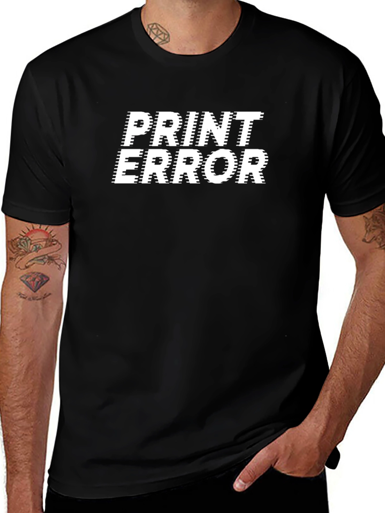 Print Error Graphic Tee - Bold Streetwear Style