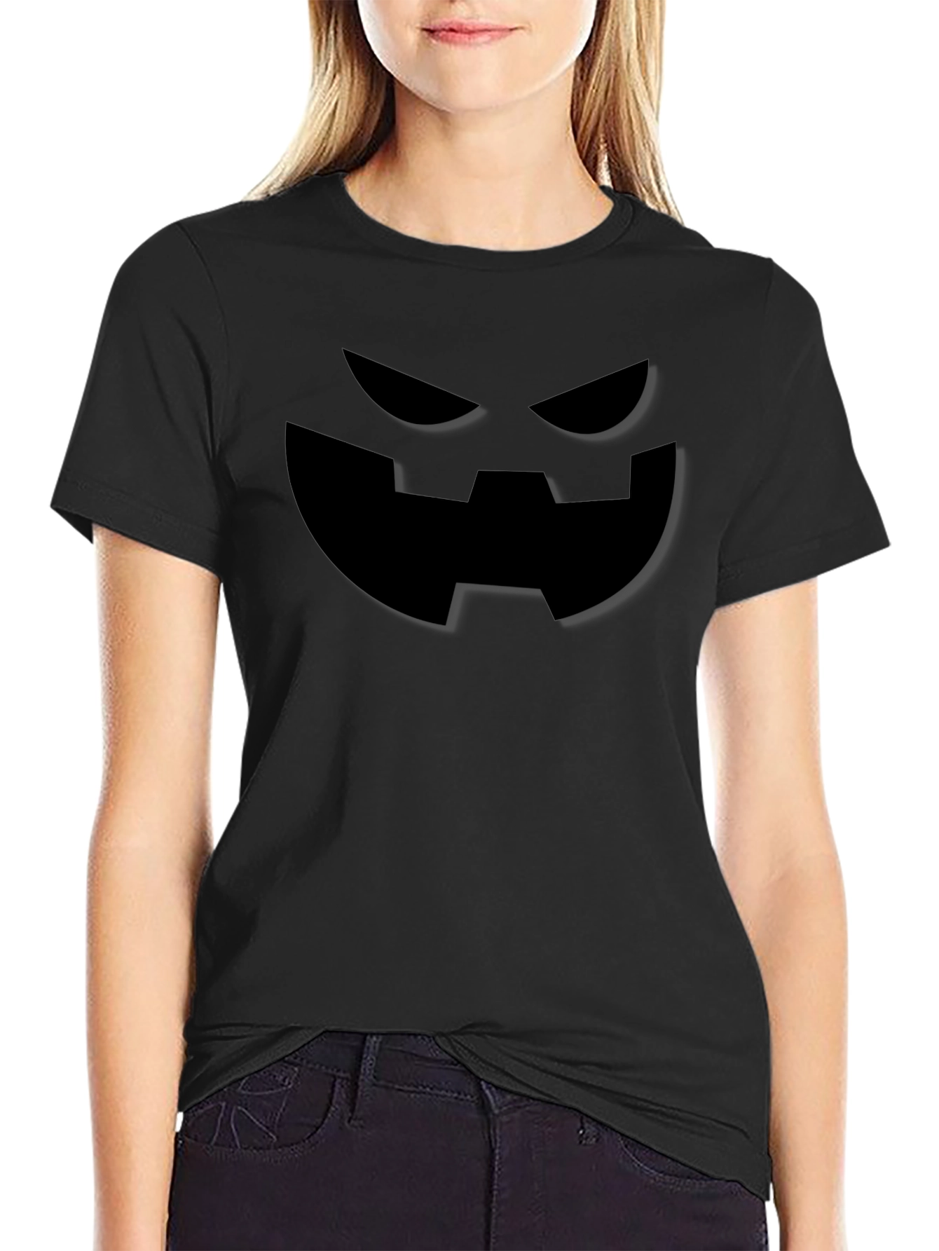 Spooky Halloween Face Graphic Tee