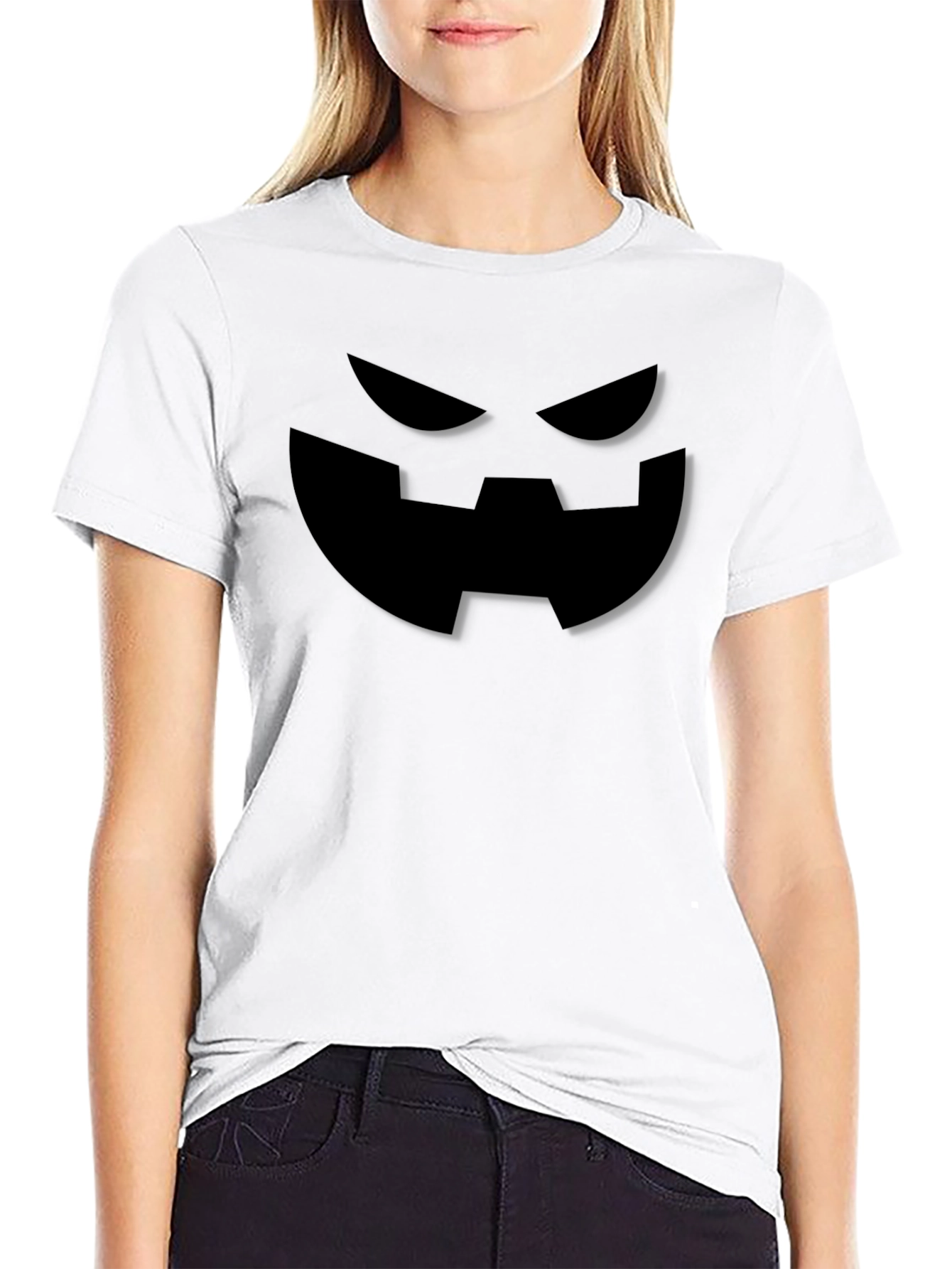 Spooky Halloween Face Graphic Tee