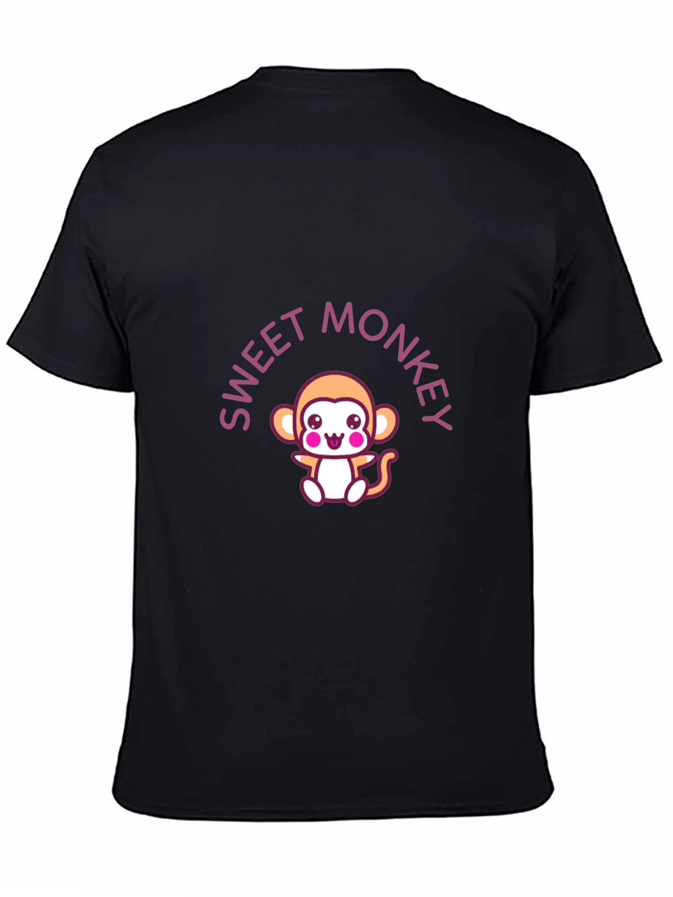 Sweet Monkey Graphic Tee - Black T-Shirt