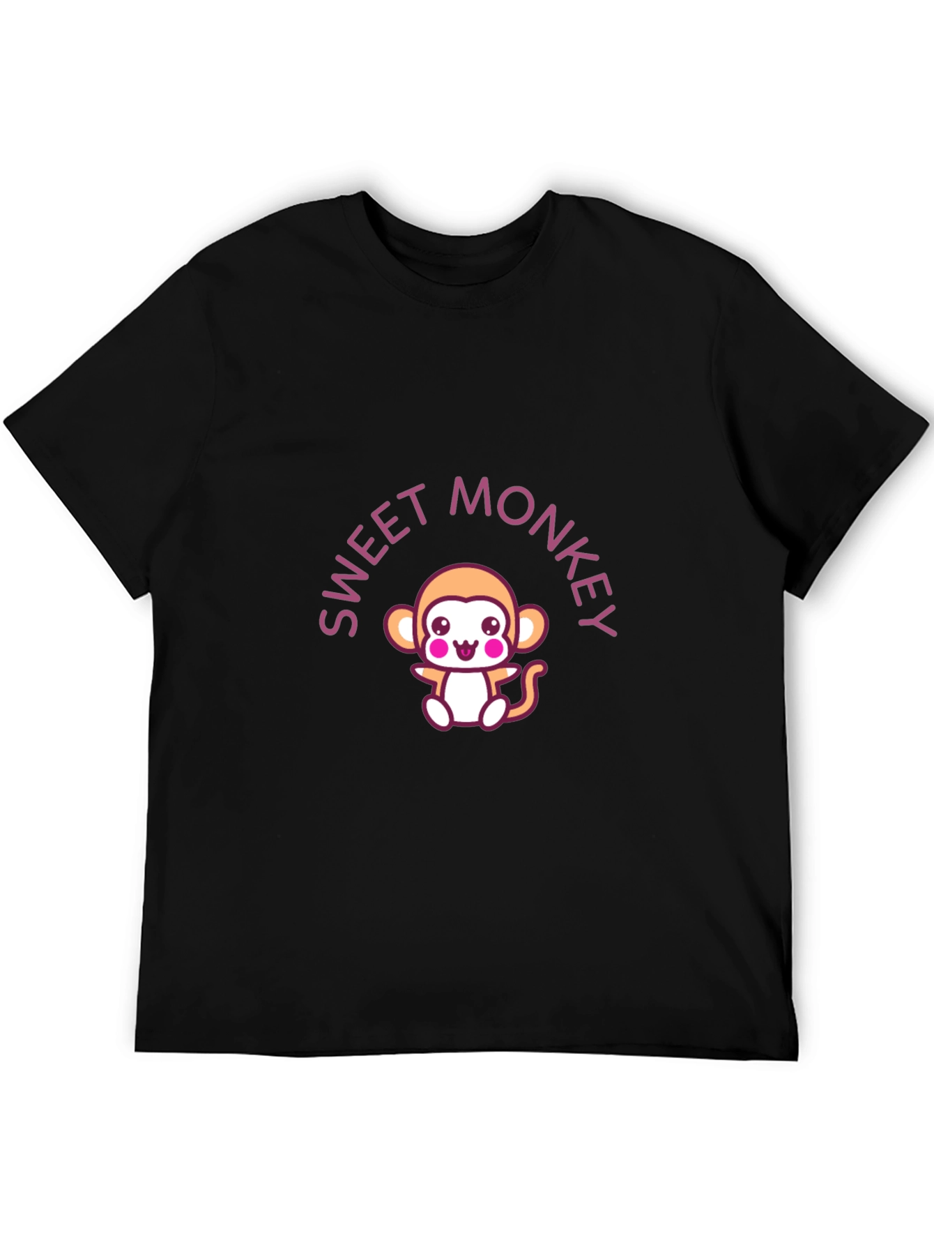 Sweet Monkey Graphic Tee - Black T-Shirt
