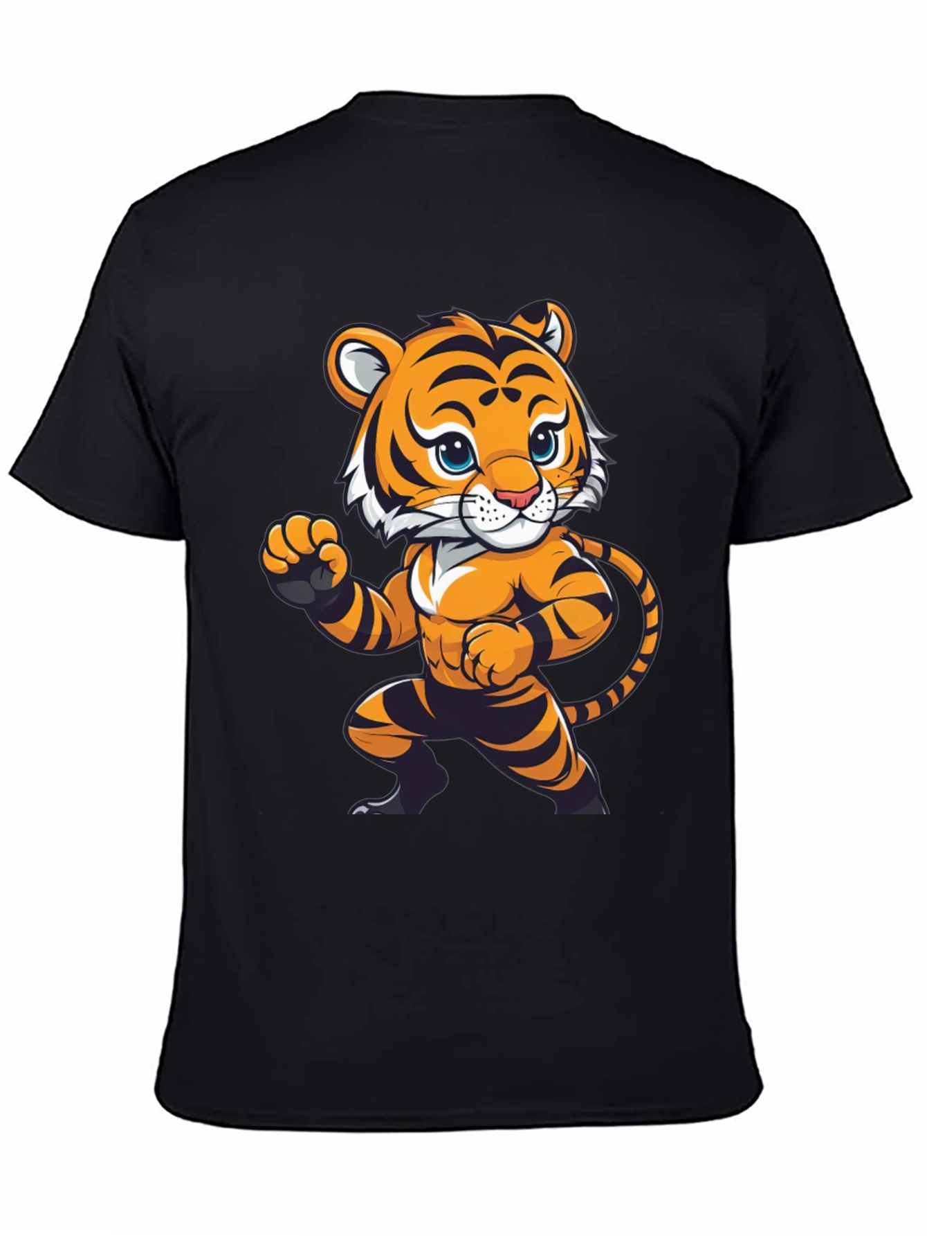 Tiger Cartoon T-Shirt - Funky Animal Design