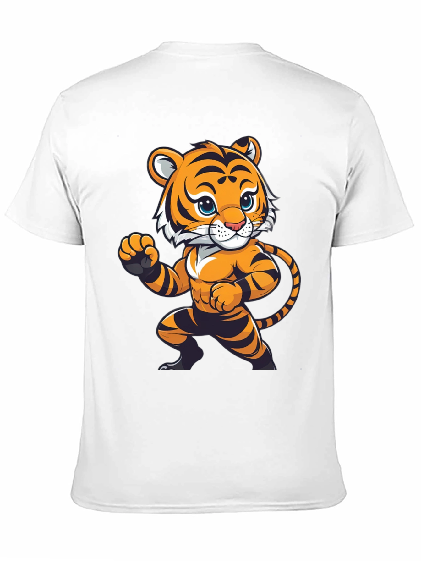 Tiger Cartoon T-Shirt - Funky Animal Design