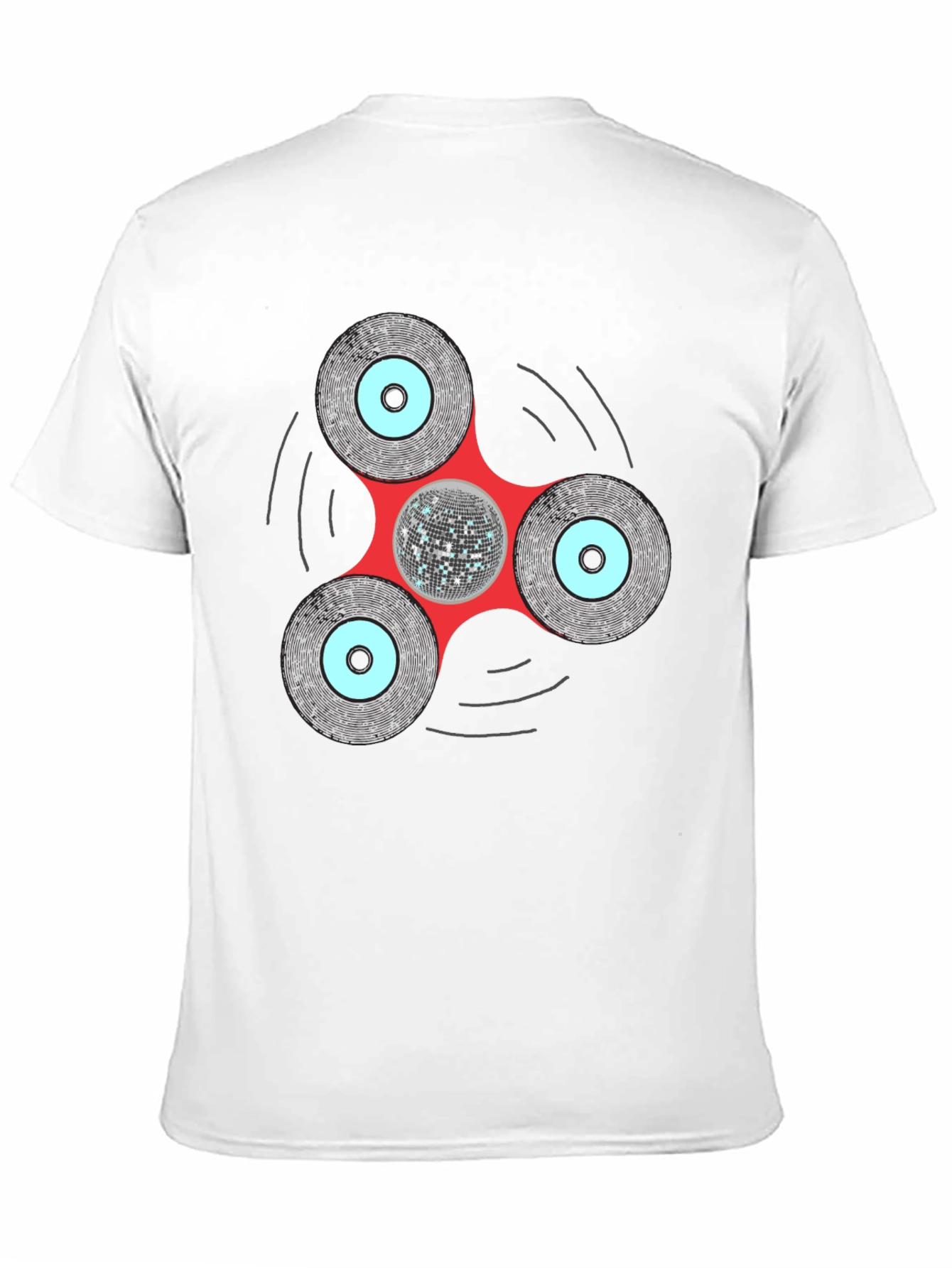 Disco Fidget Spinner Graphic Tee