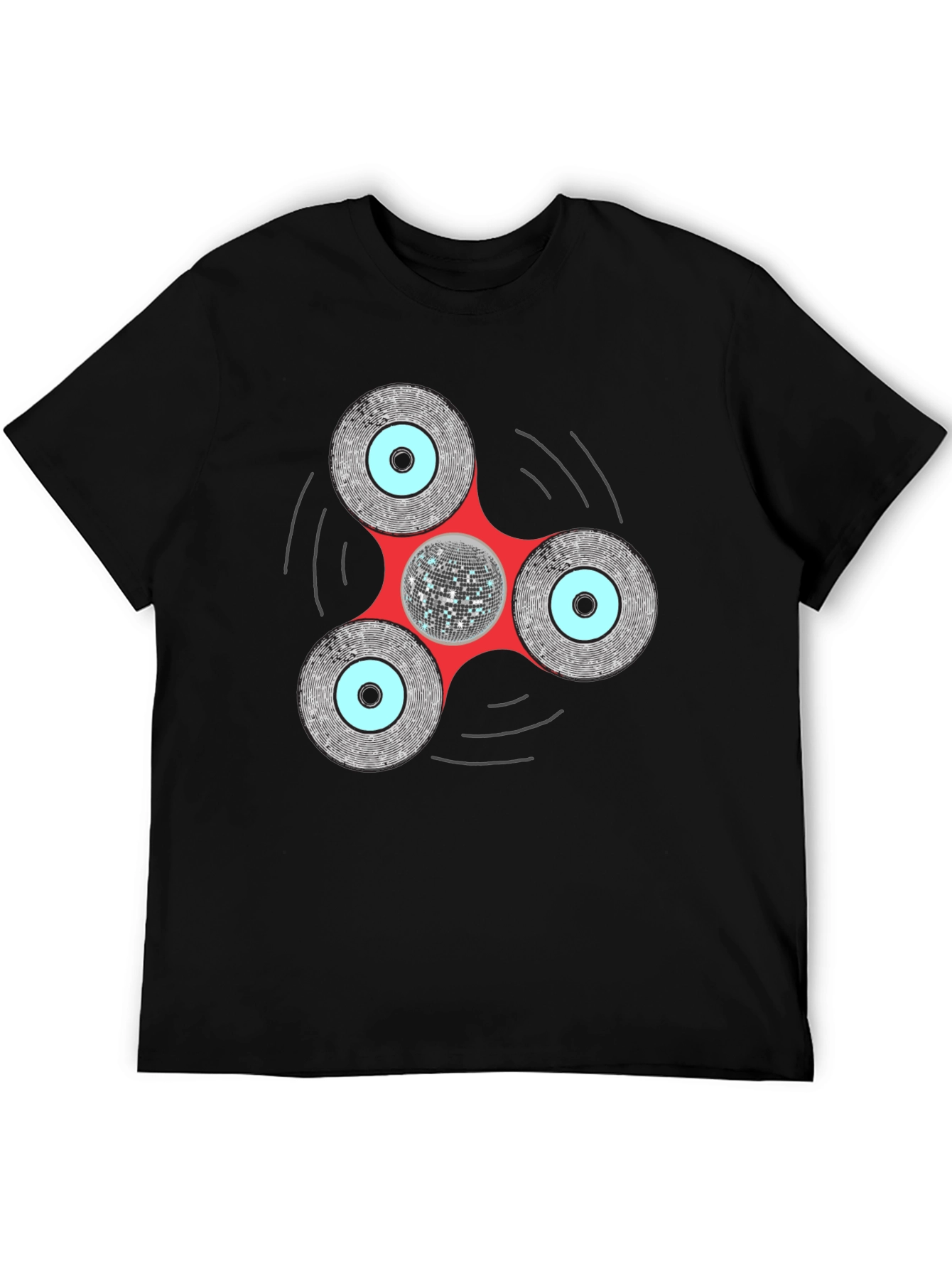 Disco Fidget Spinner Graphic Tee