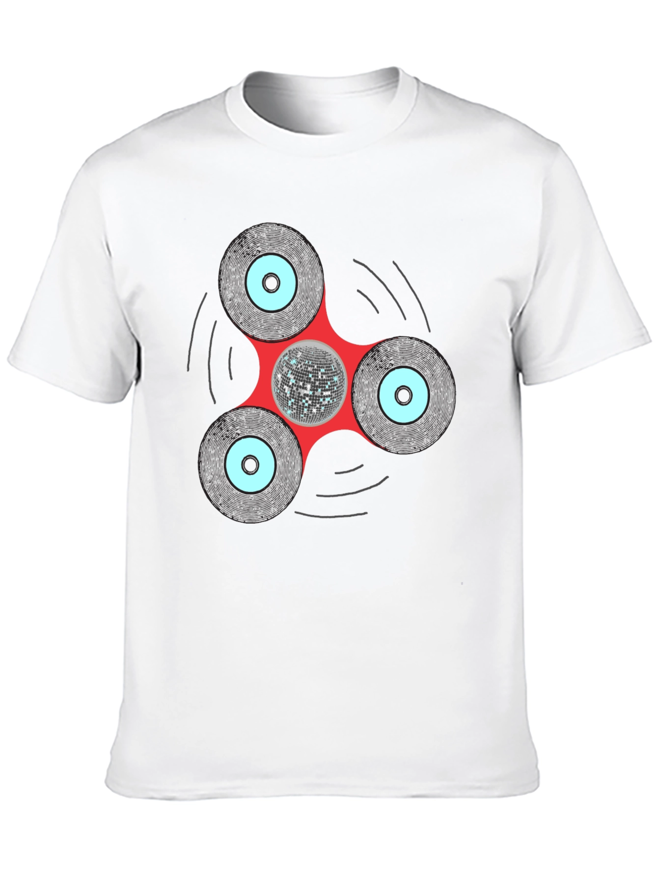 Disco Fidget Spinner Graphic Tee
