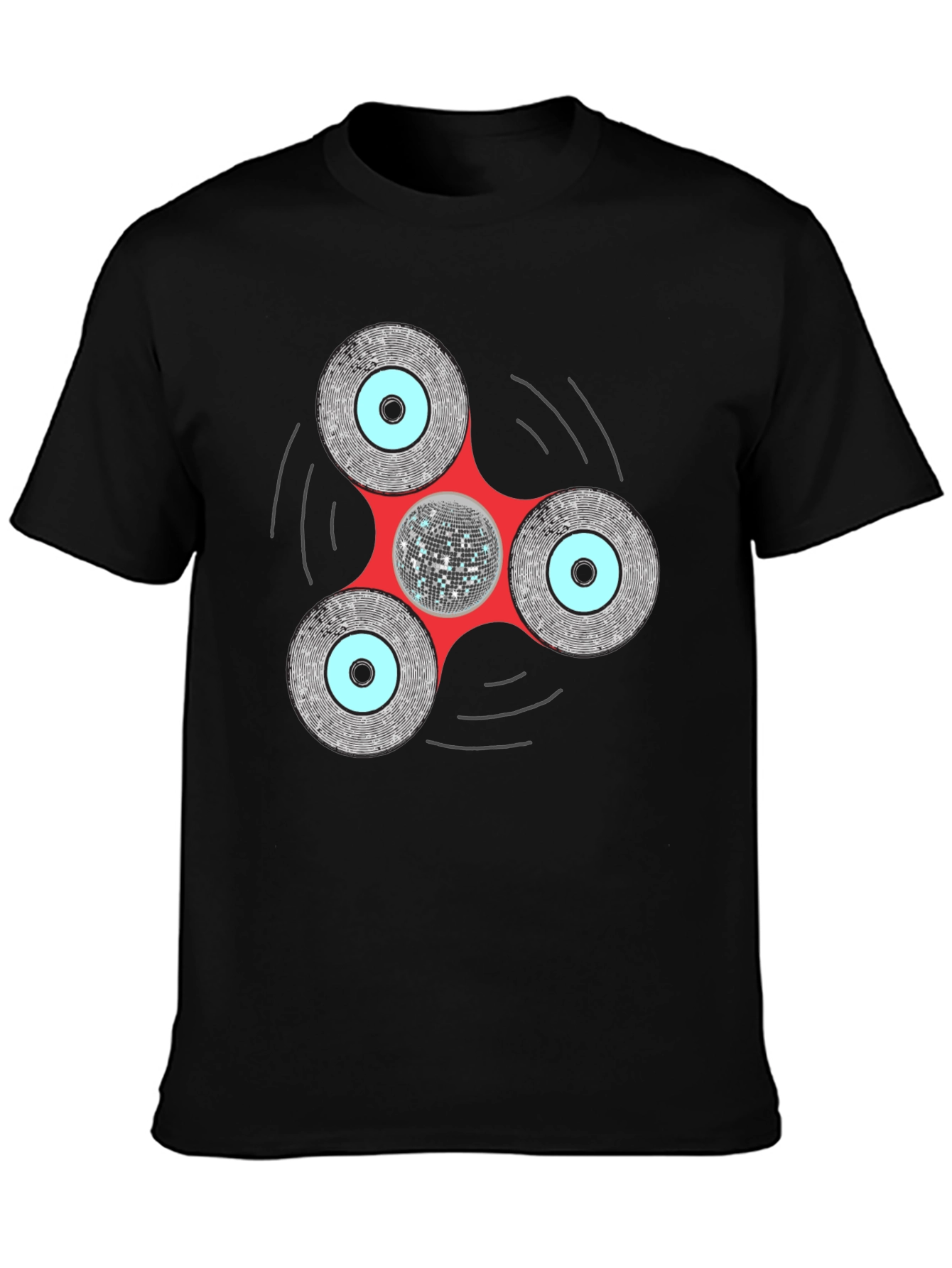 Disco Fidget Spinner Graphic Tee