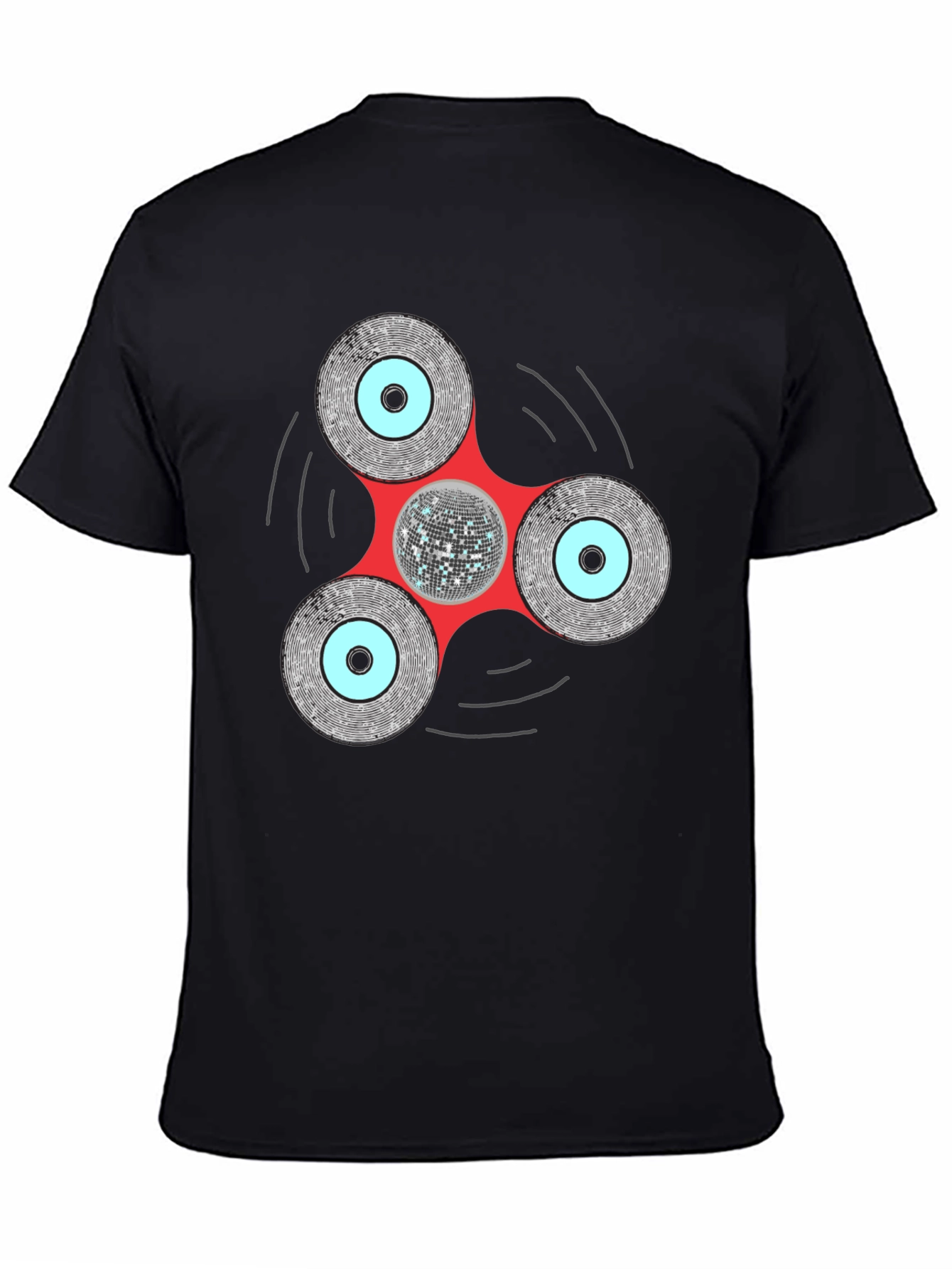 Disco Fidget Spinner Graphic Tee