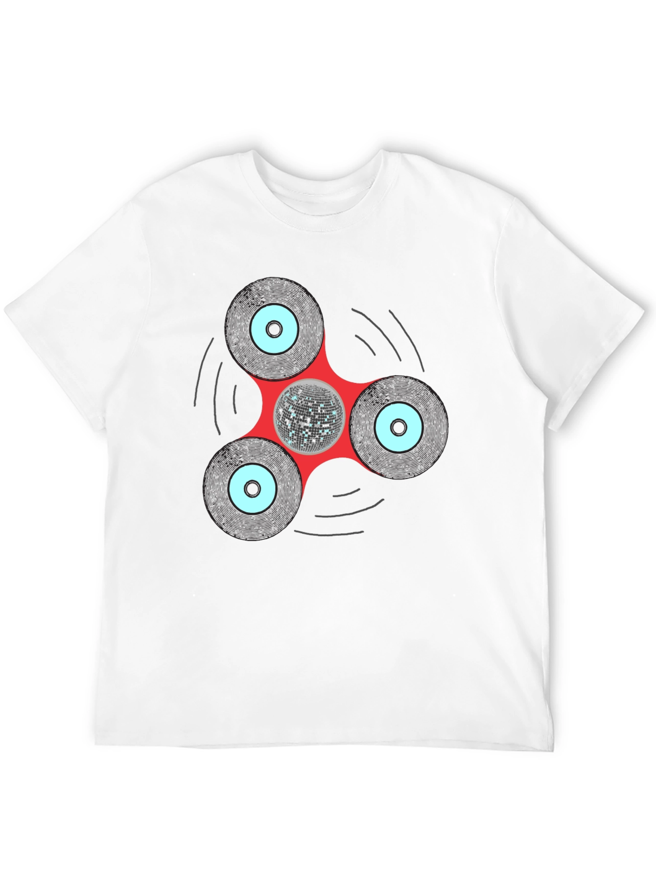 Disco Fidget Spinner Graphic Tee