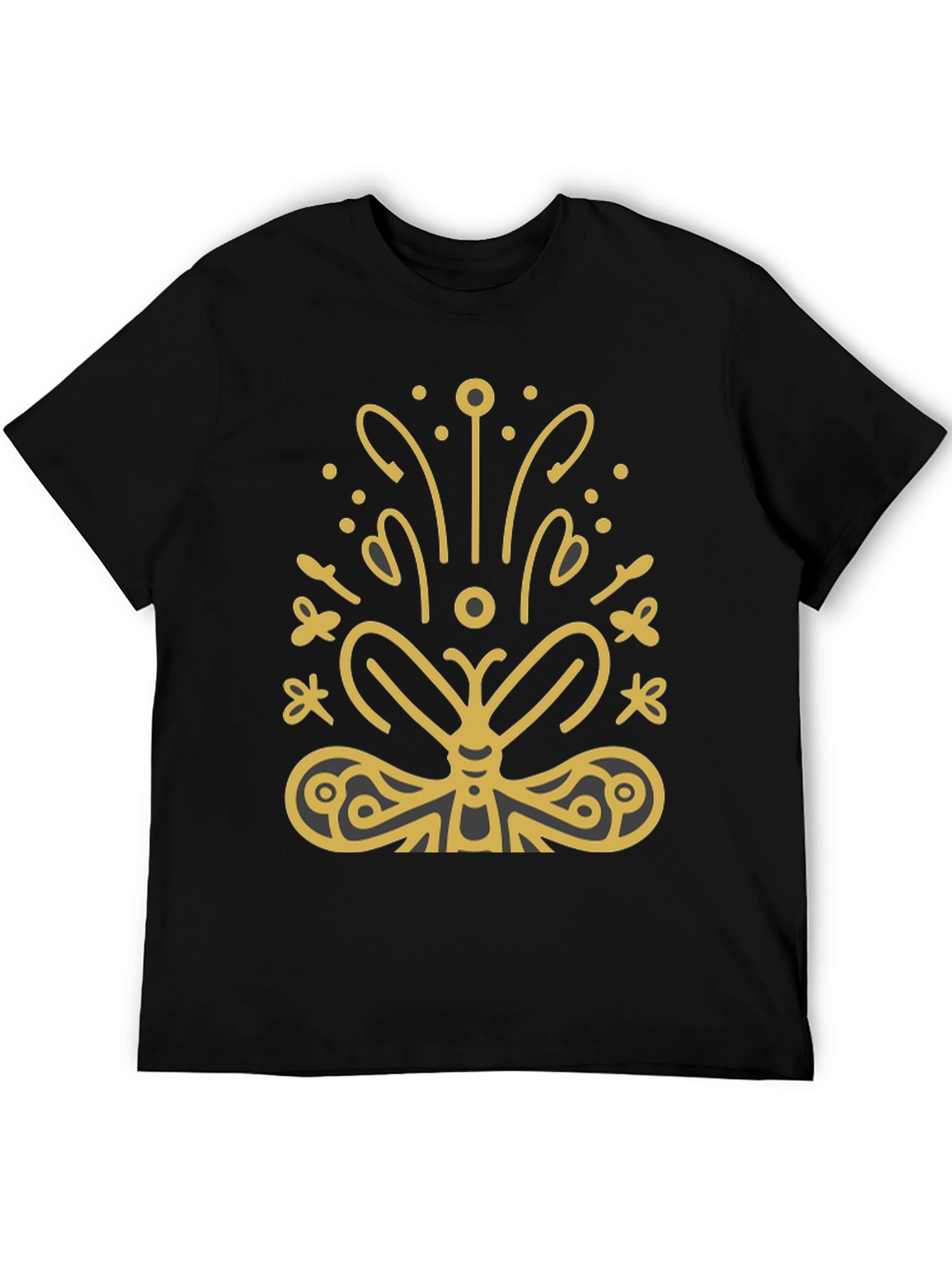 Butterfly Graphic Tee - Stylish Black T-Shirt
