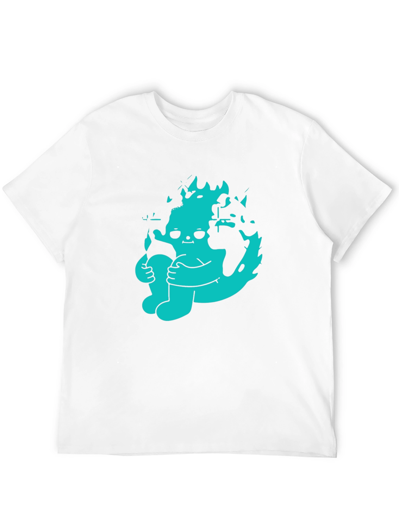 Graphic Print Crew Neck Tee - Earth Day Apparel
