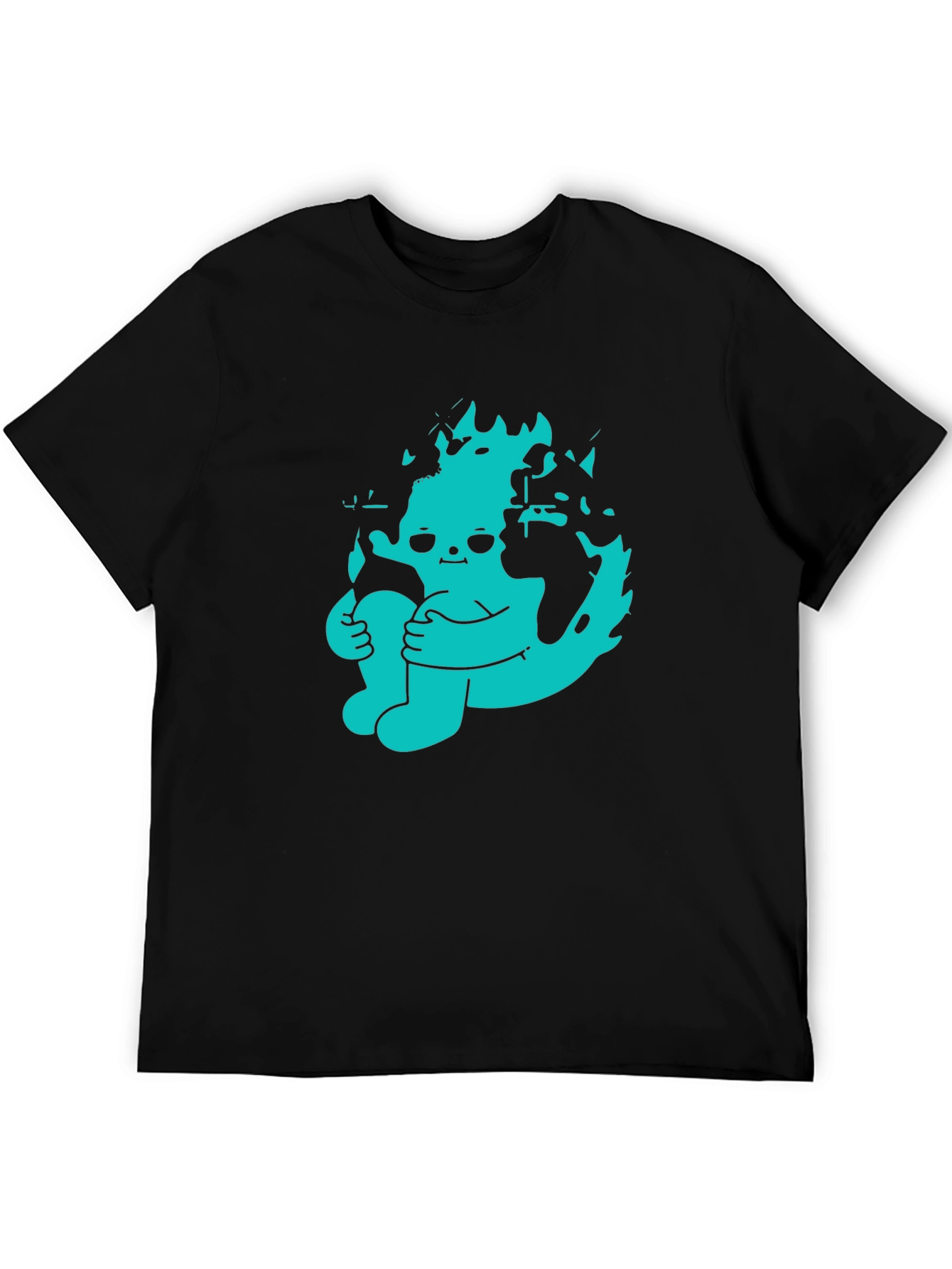 Graphic Print Crew Neck Tee - Earth Day Apparel
