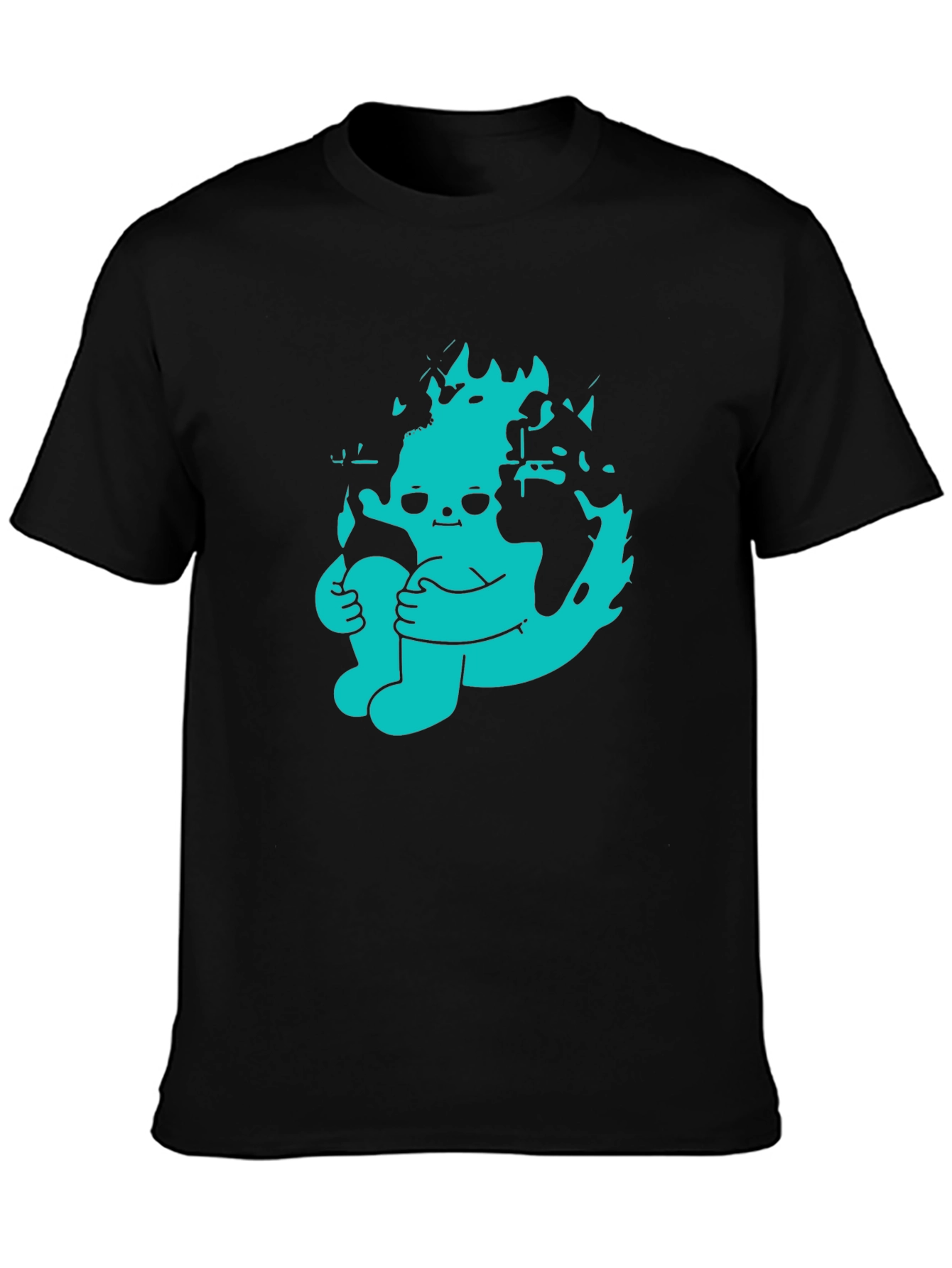 Graphic Print Crew Neck Tee - Earth Day Apparel