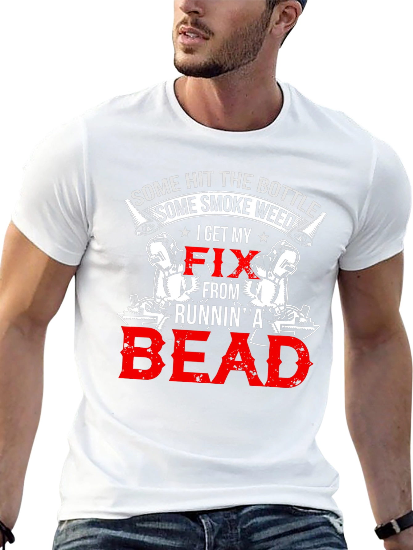 Welders Runnin A Bead Graphic T-Shirt