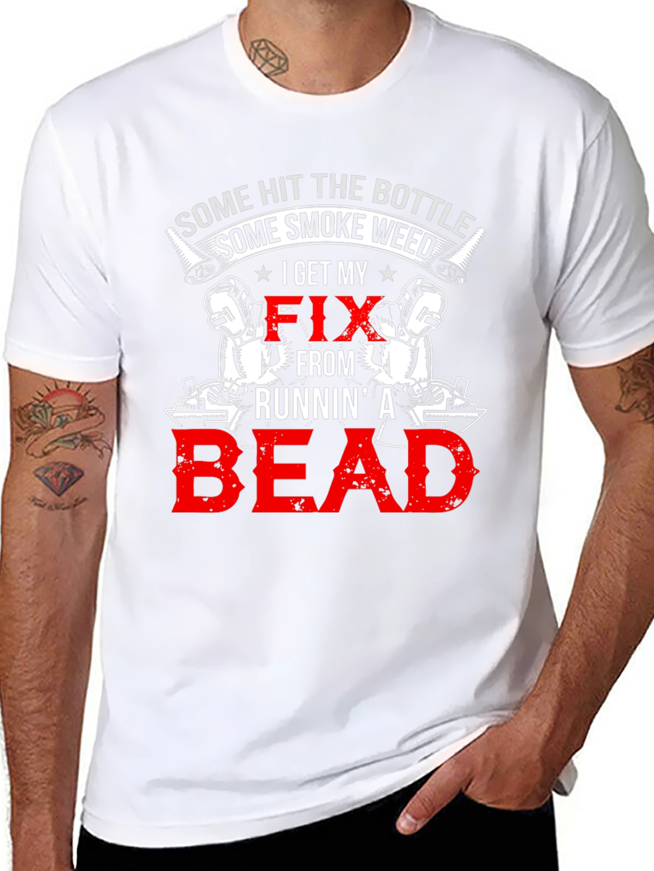 Welders Runnin A Bead Graphic T-Shirt