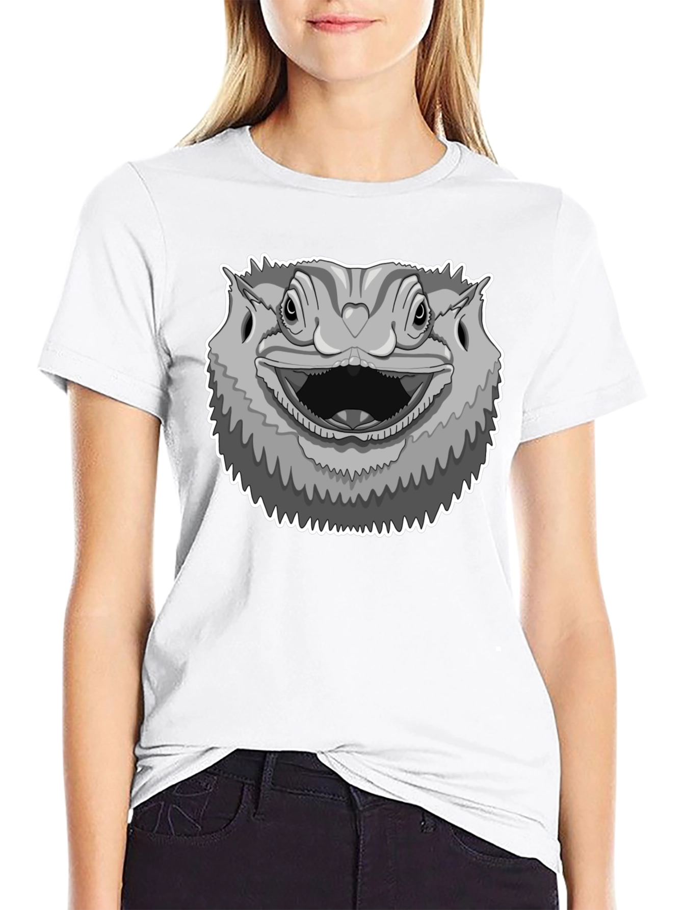 Bearded Dragon Graphic Tee - Unisex Black T-Shirt