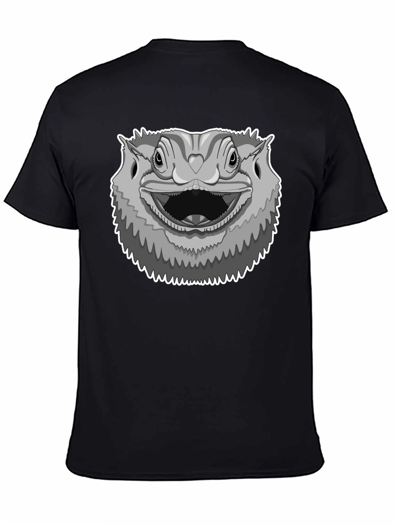 Bearded Dragon Graphic Tee - Unisex Black T-Shirt