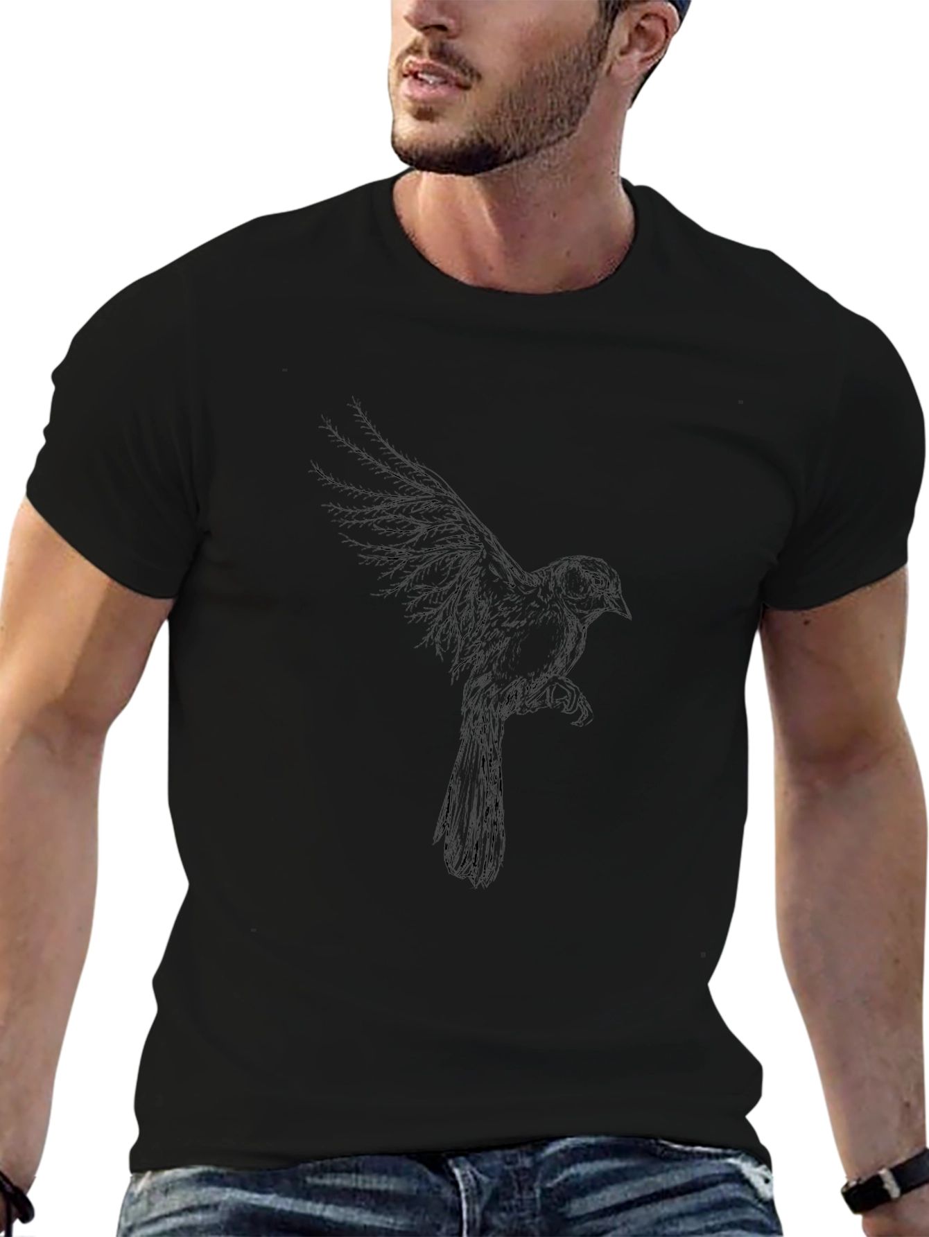 Black Bird Graphic T-Shirt