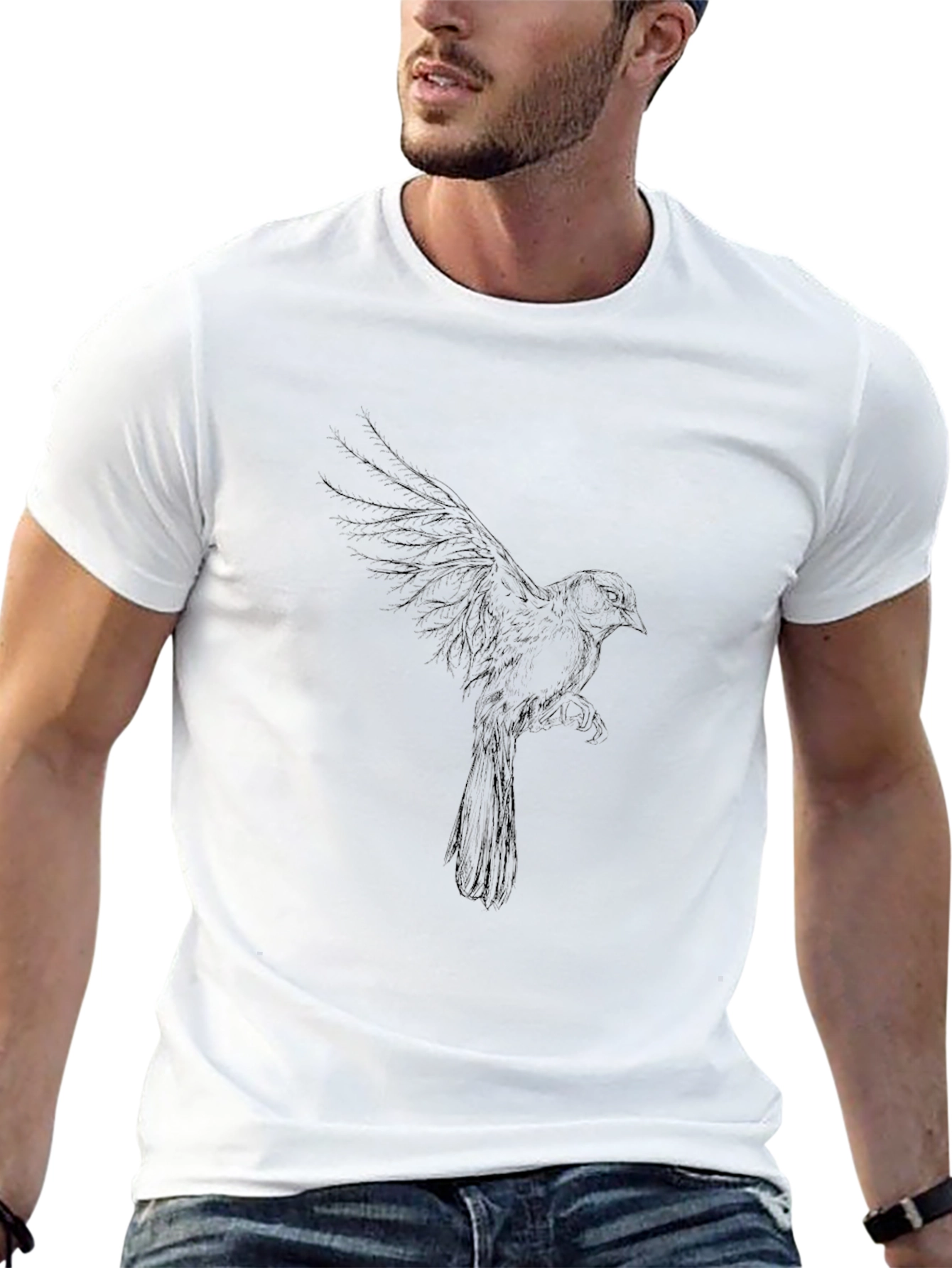 Black Bird Graphic T-Shirt