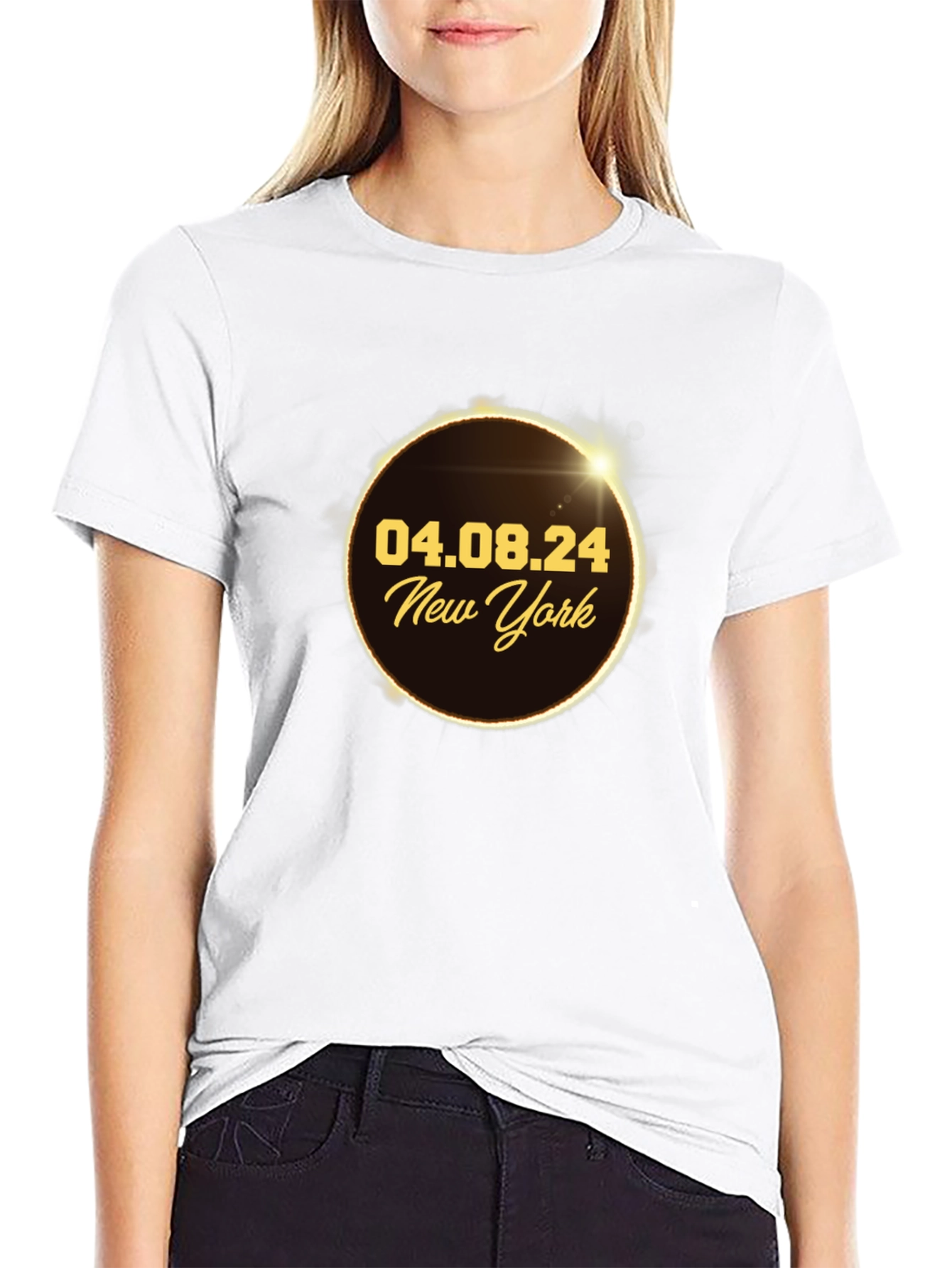 Total Solar Eclipse 04.08.24 New York T-Shirt