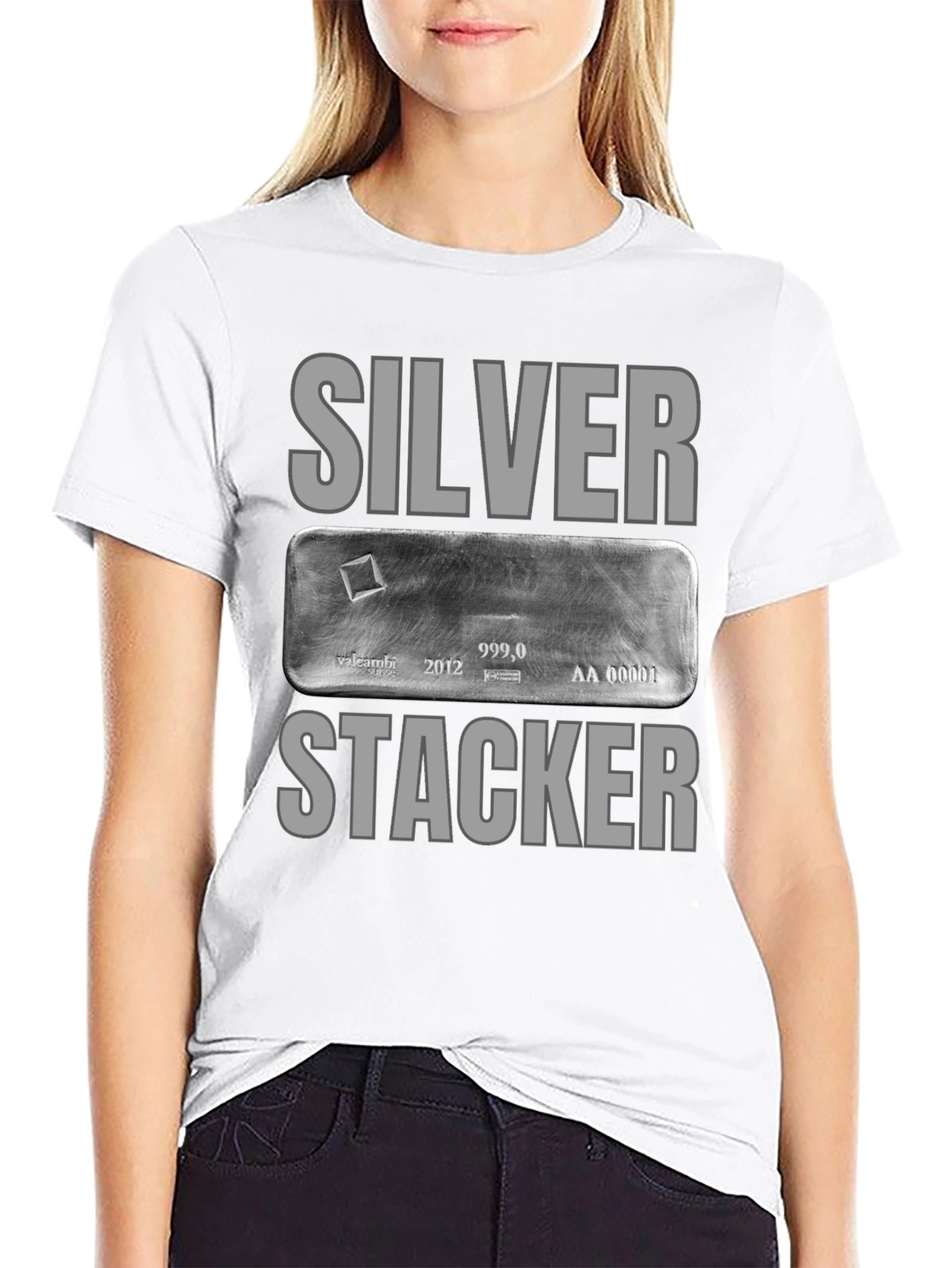 Silver Stacker T-Shirt - Bullion Enthusiast Tee