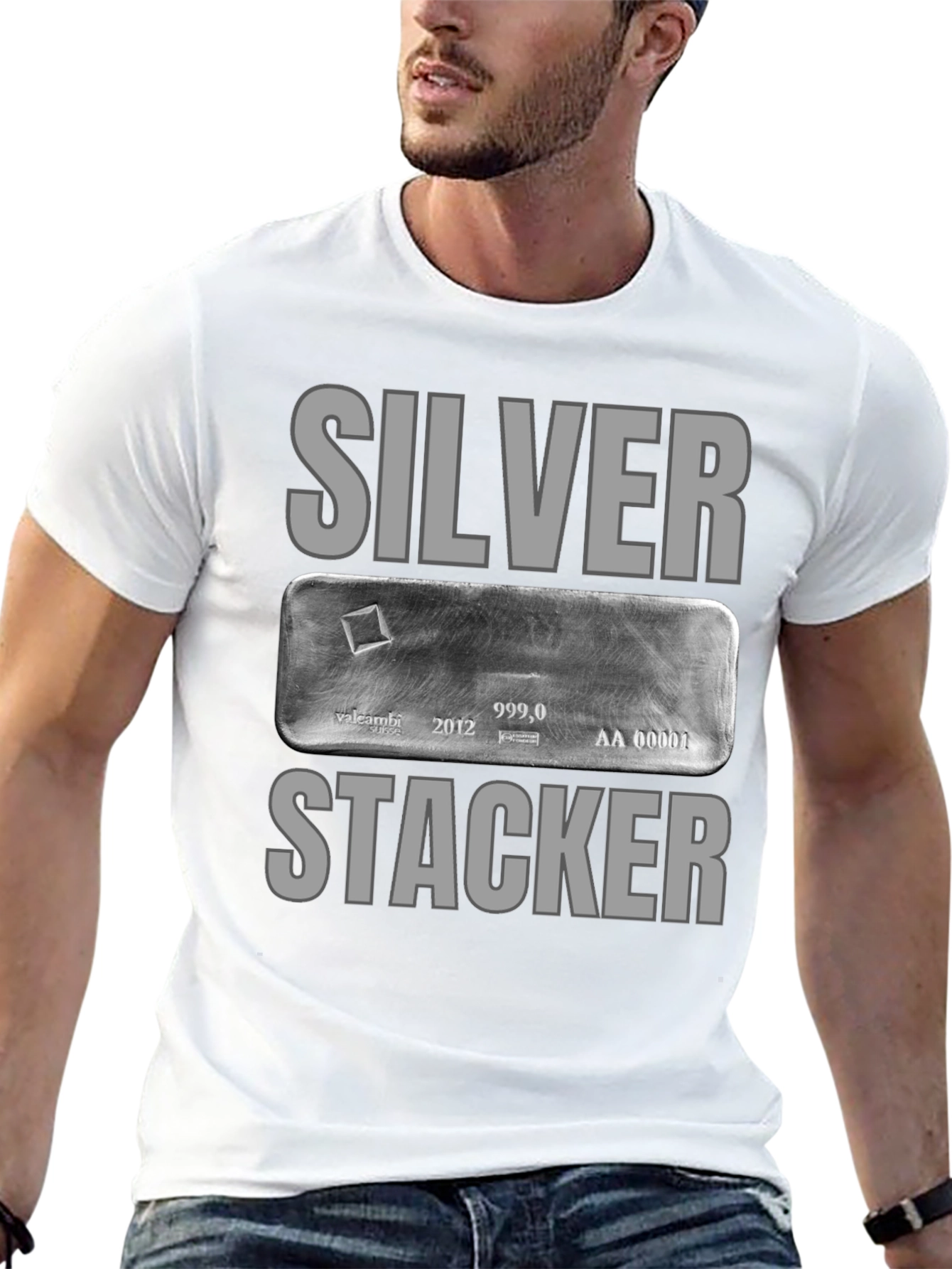 Silver Stacker T-Shirt - Bullion Enthusiast Tee