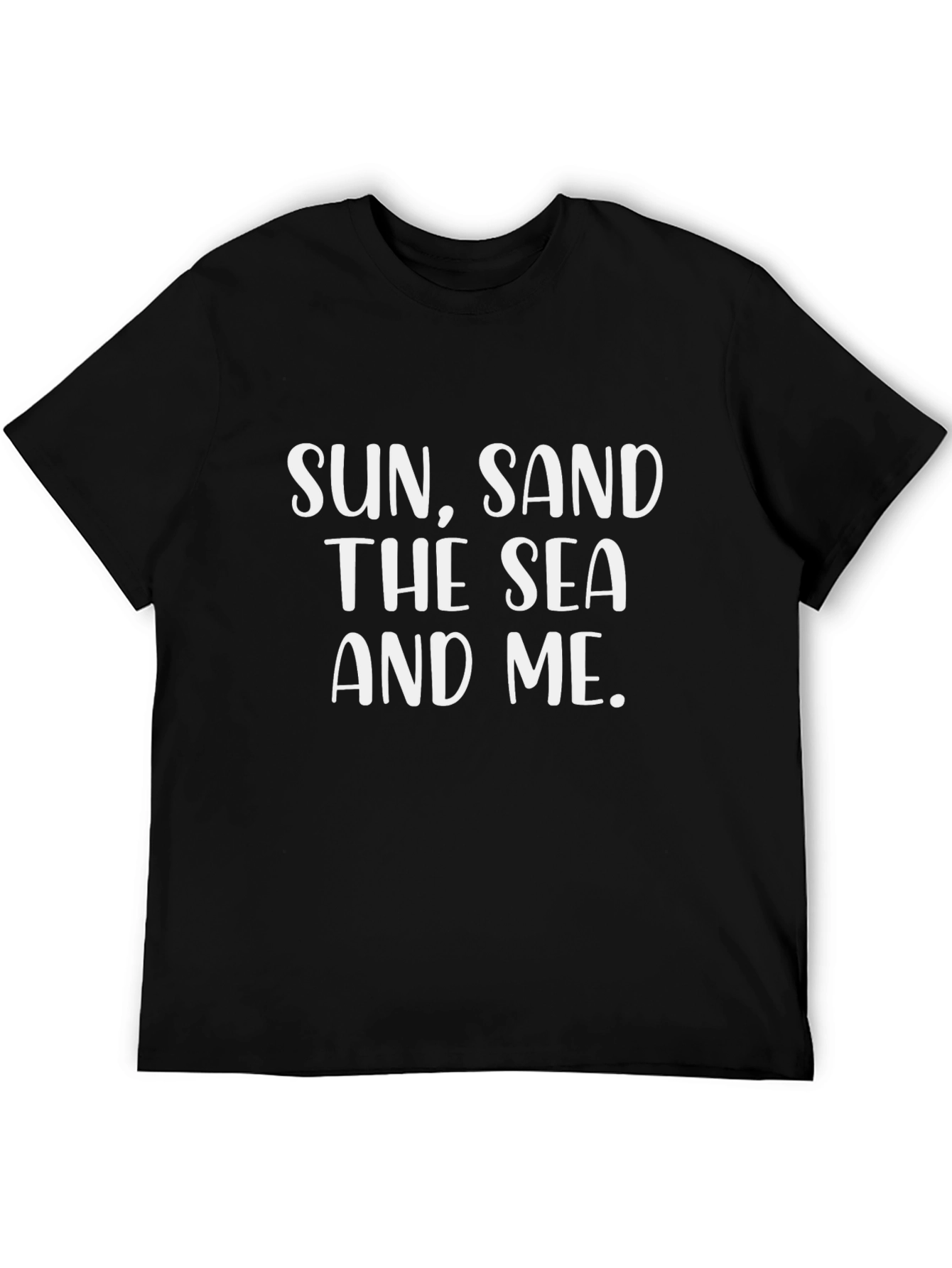Sun Sand Sea and Me Graphic Tee - Black