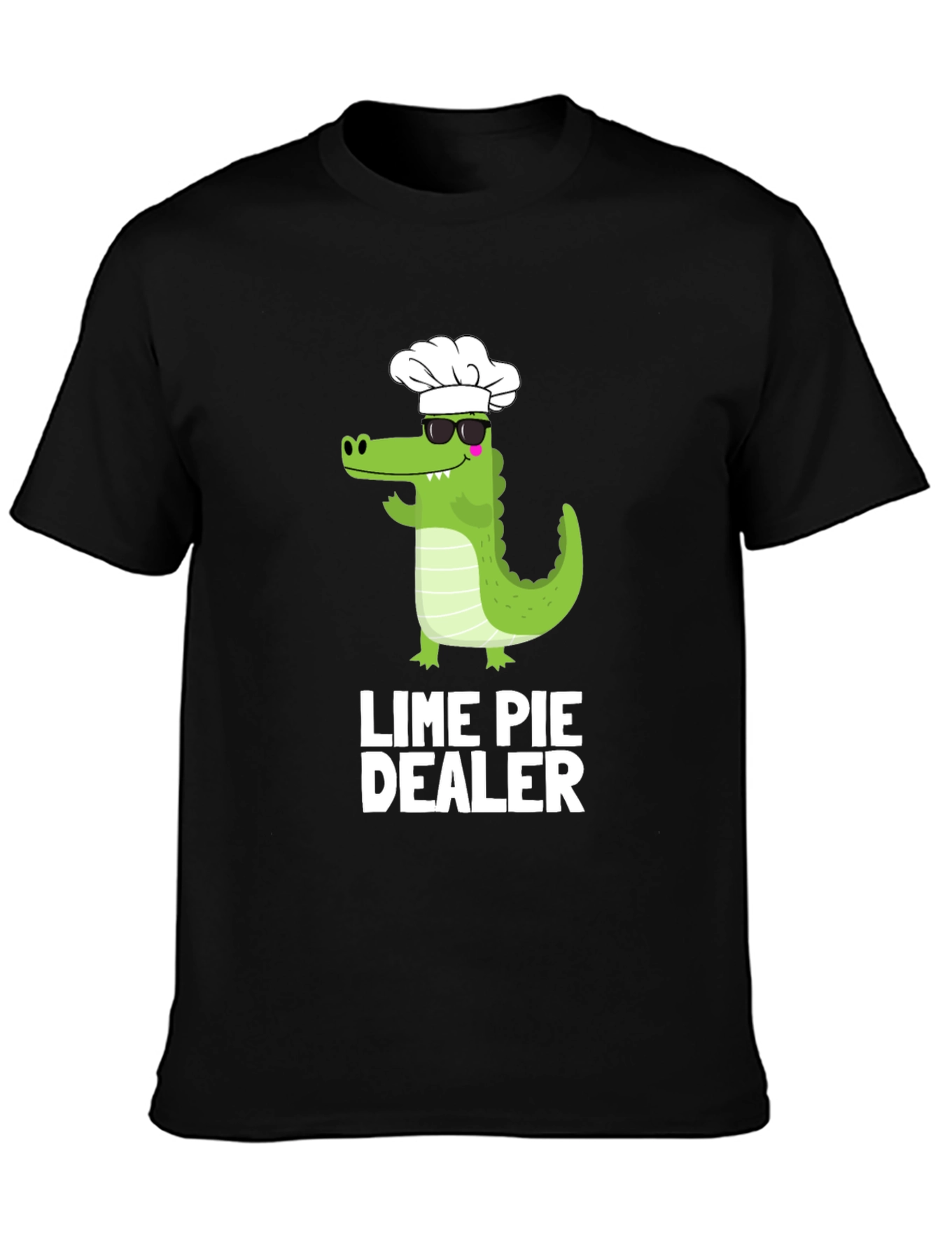 Lime Pie Dealer T-Shirt - Chef Alligator Design