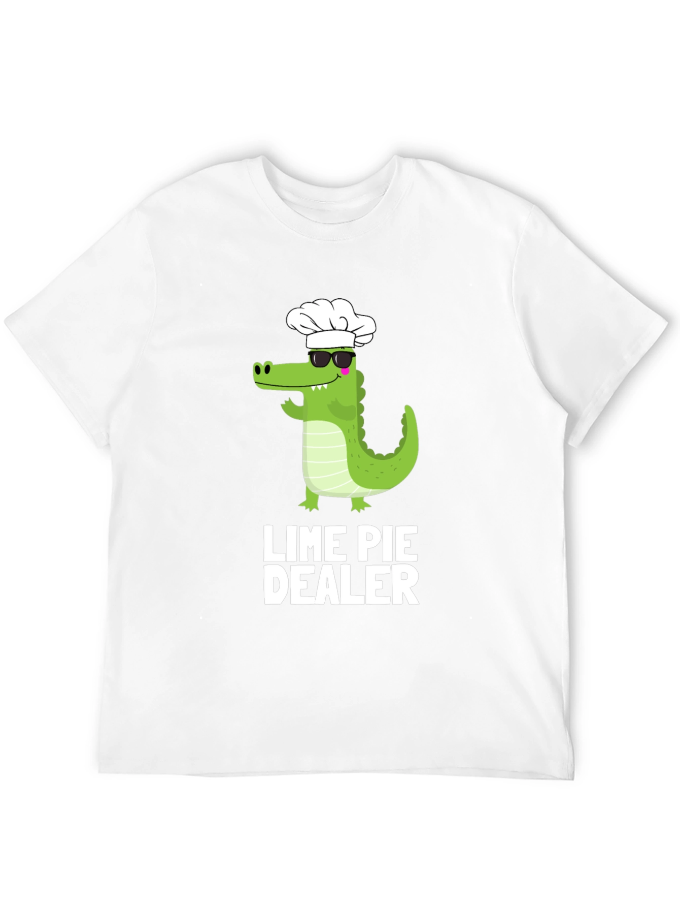 Lime Pie Dealer T-Shirt - Chef Alligator Design