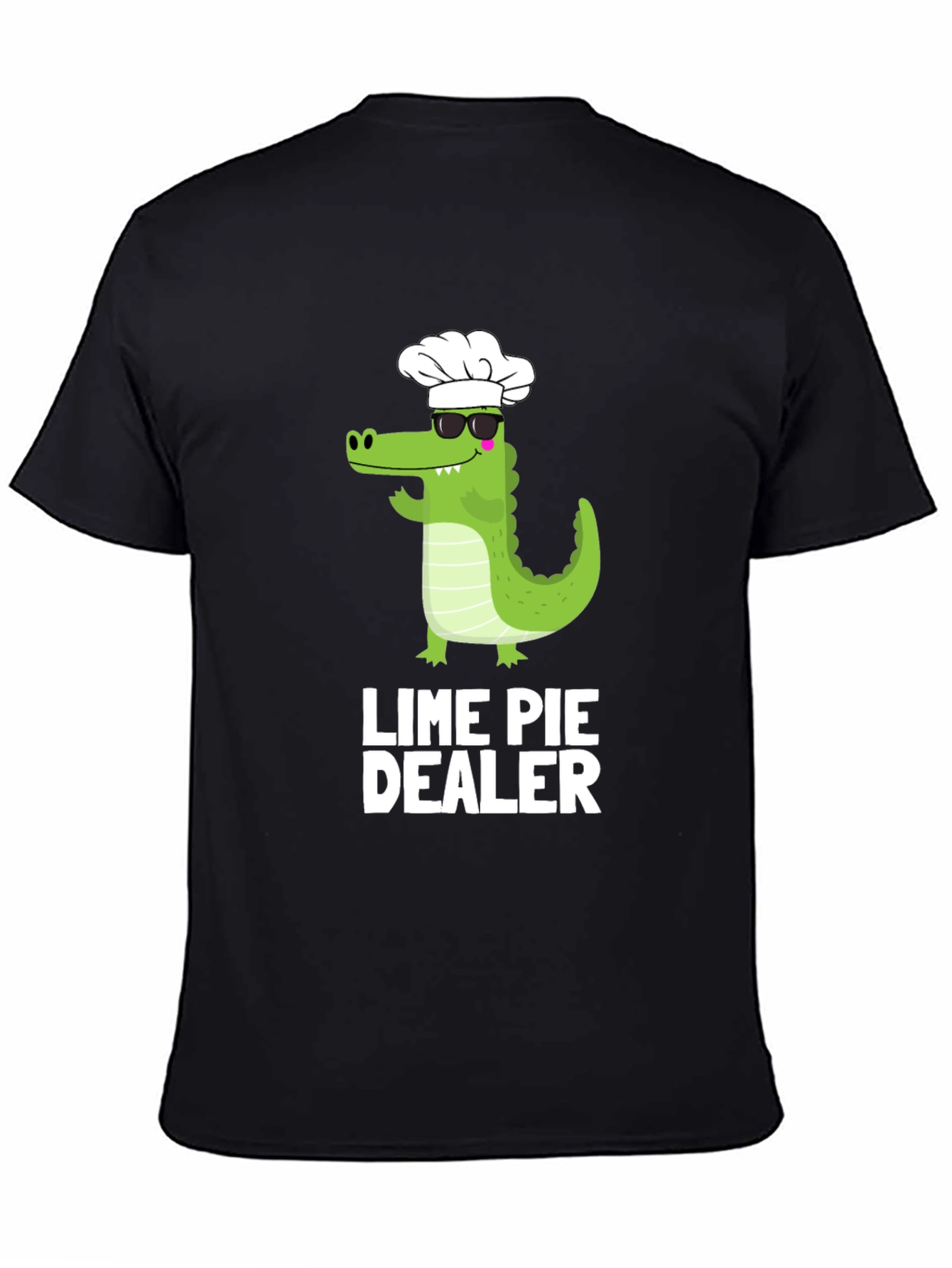 Lime Pie Dealer T-Shirt - Chef Alligator Design